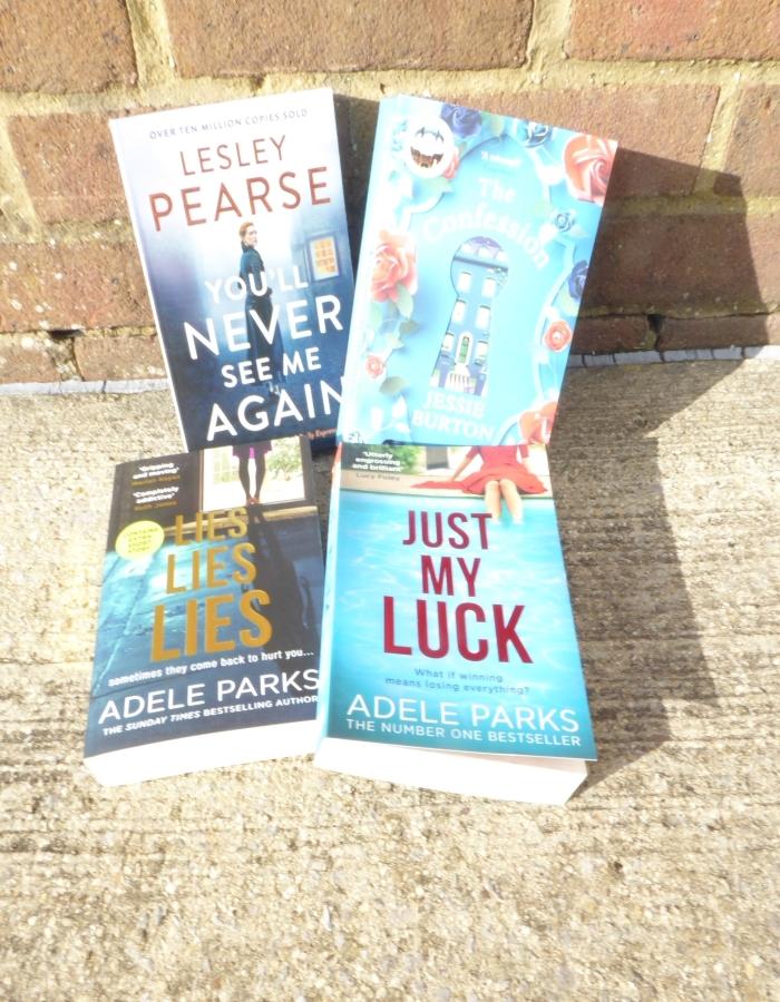 FOUR NOVELS INCLUDING LESLEY PEARCE YOU`LL NEVER SEE ME AGAIN.