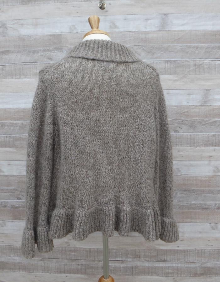 MARKS AND SPENCERS GREY OPEN FRONTED CARDIGAN 2