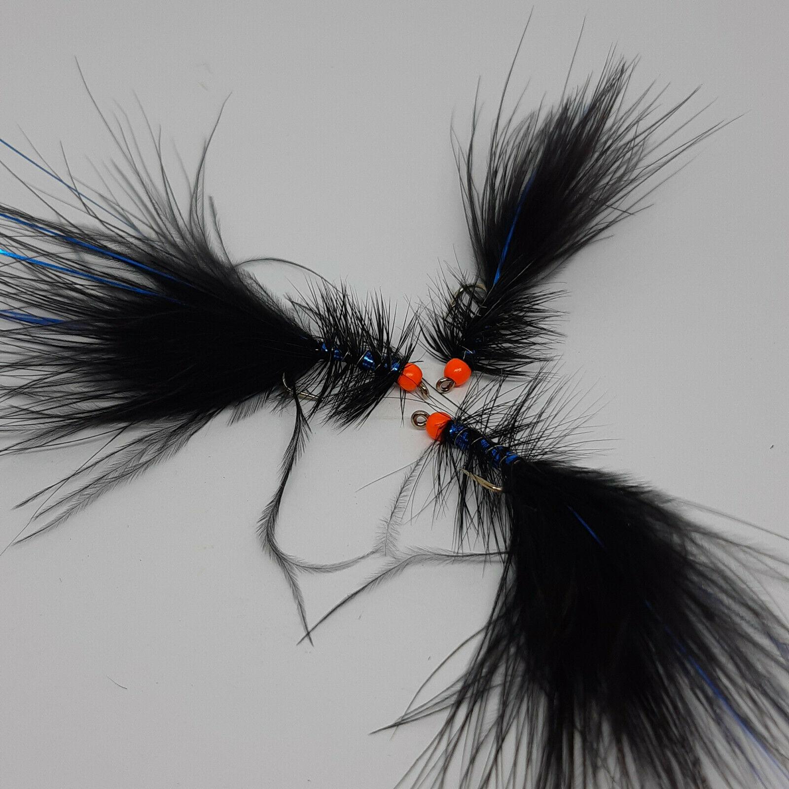 black blue dancer trout lures