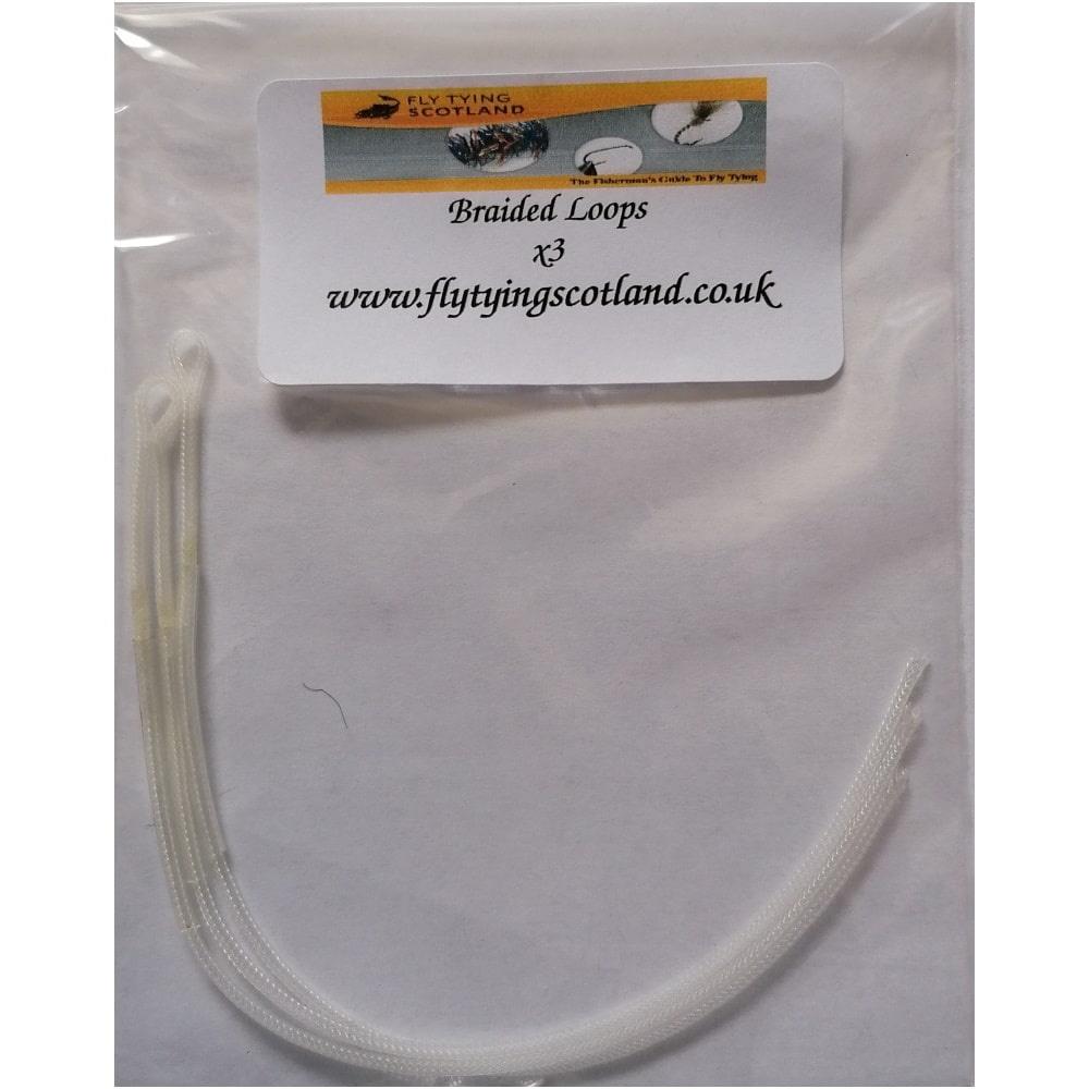 braided loops white