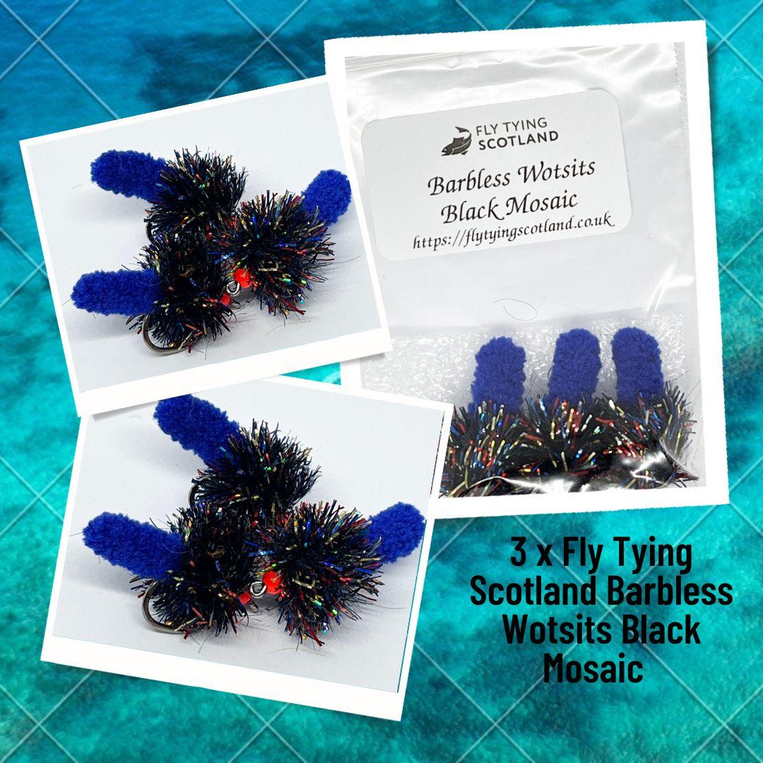 3 x Fly Tying Scotland Rosie Bell Trout Lures Fishing Flies Fly Tying Materials 