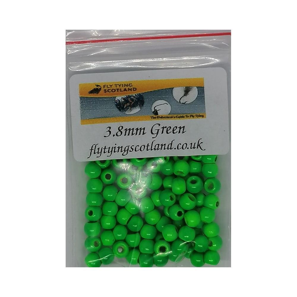 3.8 green beads