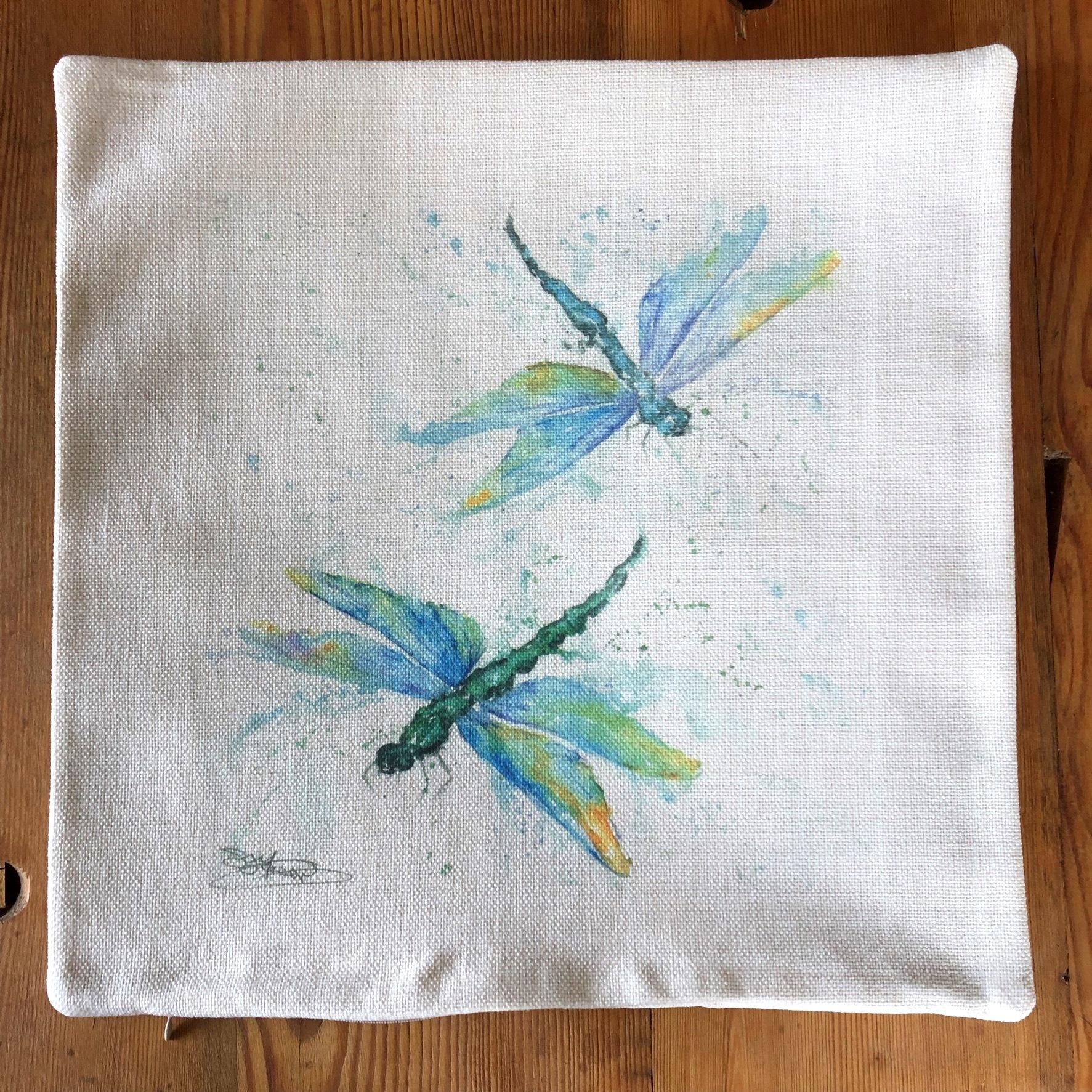 dragonfly cushion cover