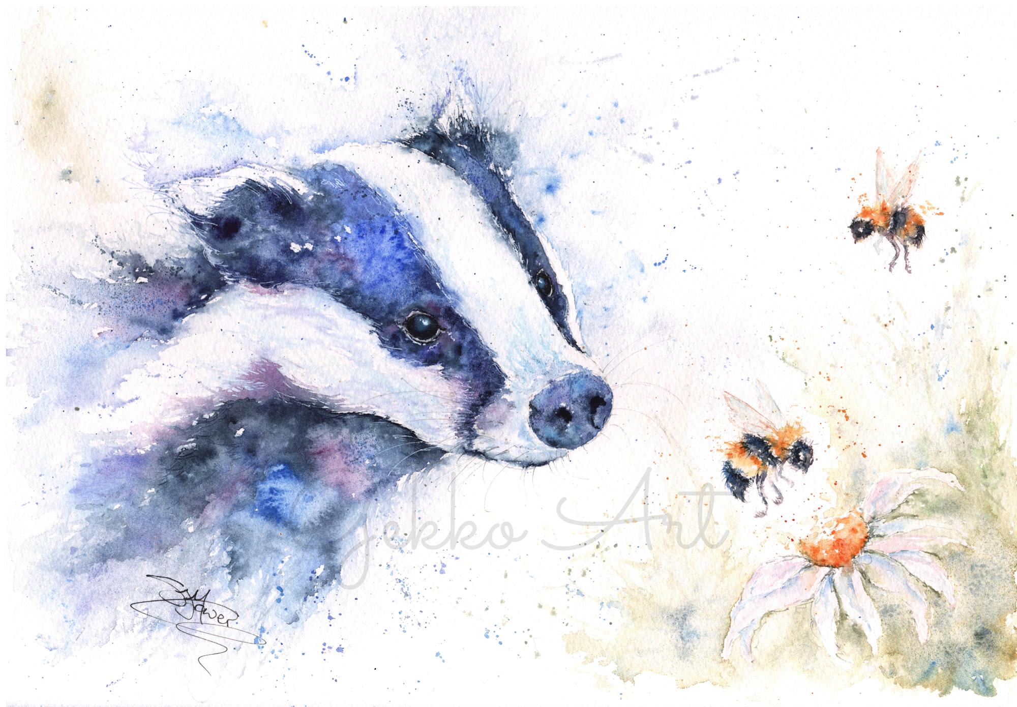 badger painting