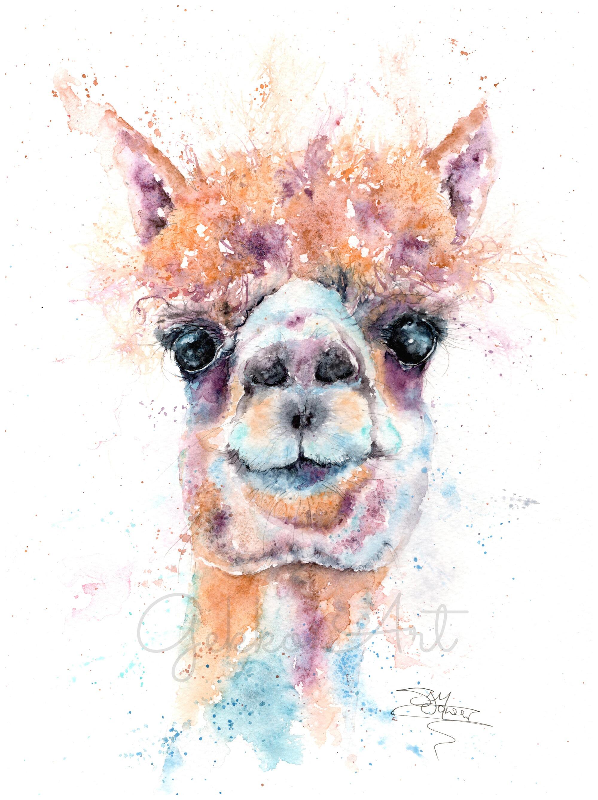 alpaca painting