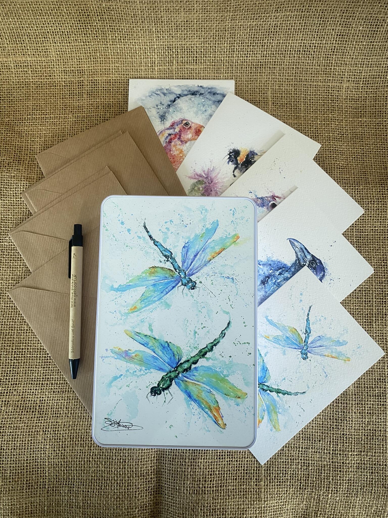 cards and tin
