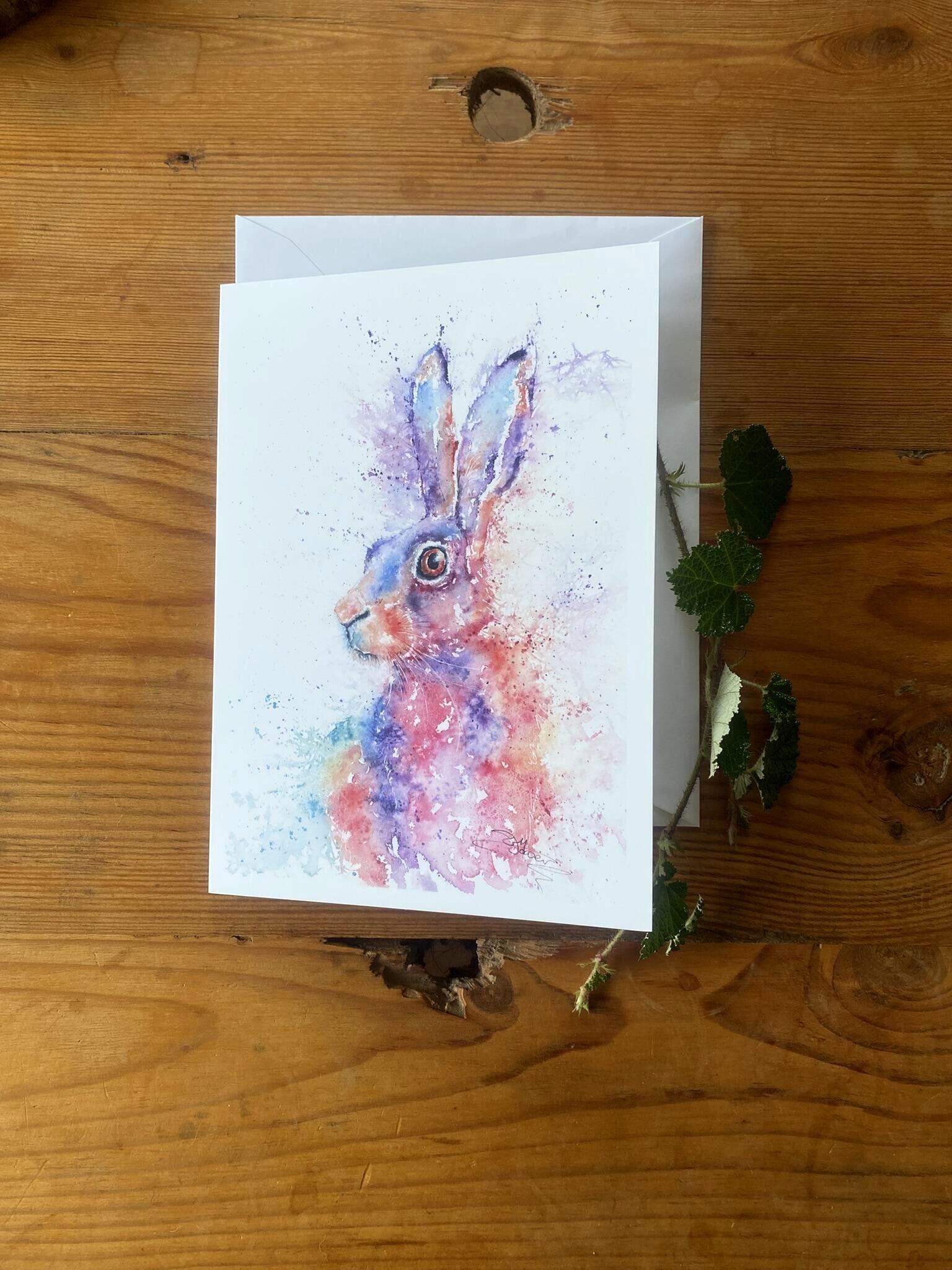 lupin hare on a card
