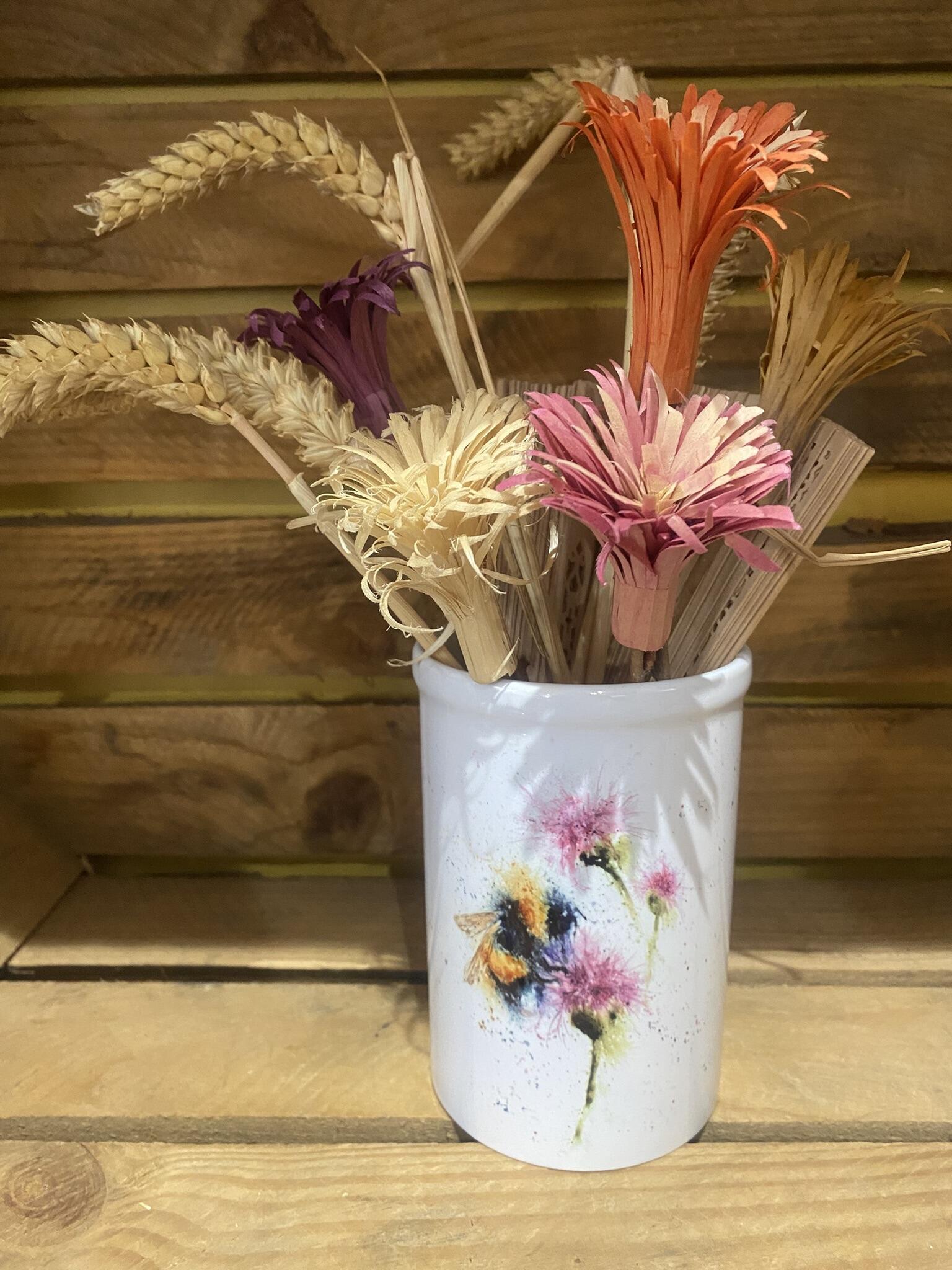 ceramic bee vase