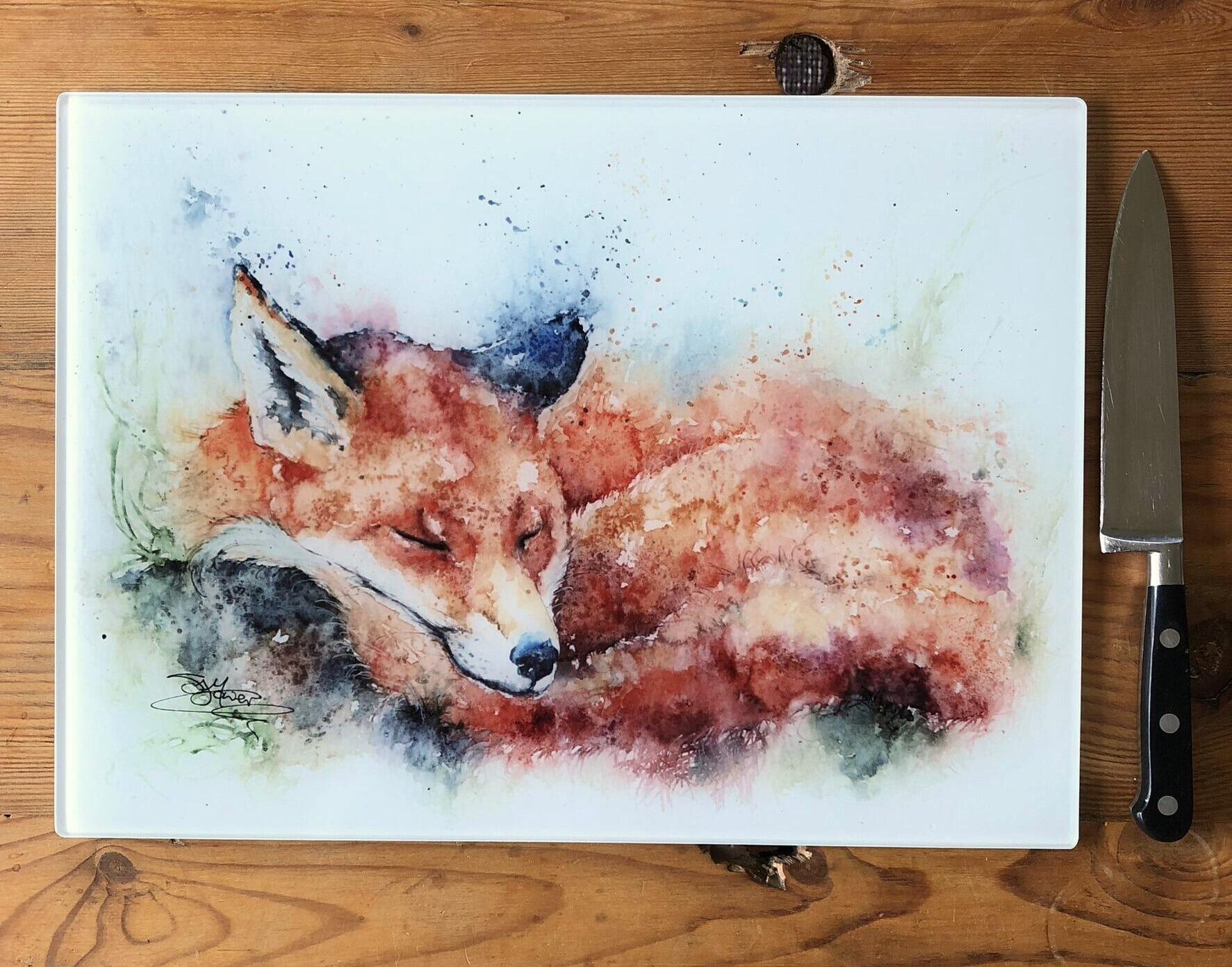 fox chopping board