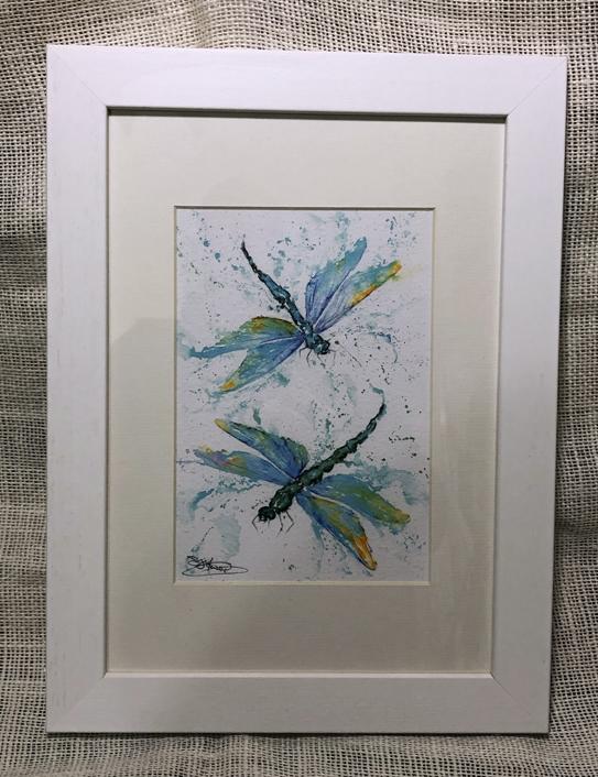 framed dragonflies