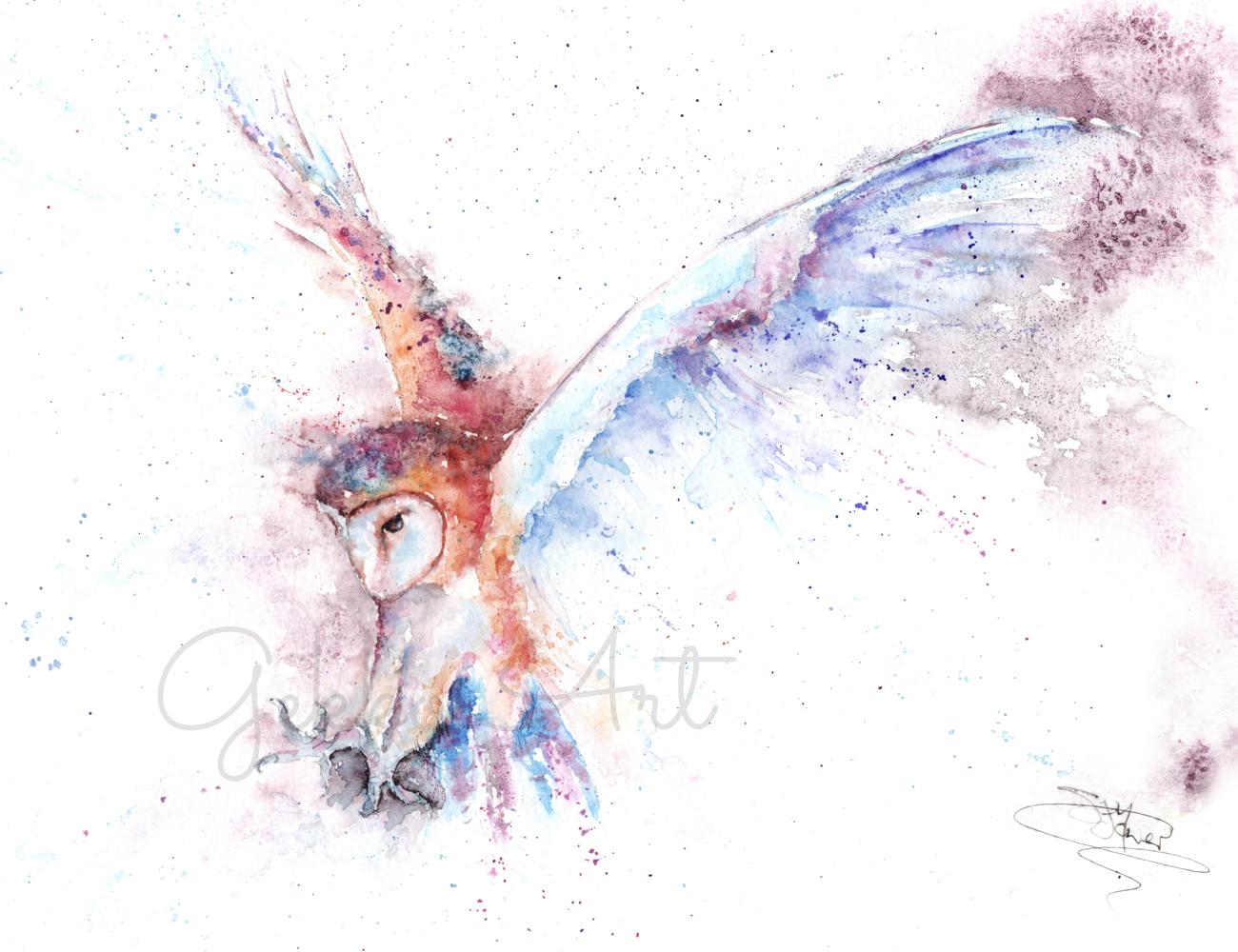 barn owl print