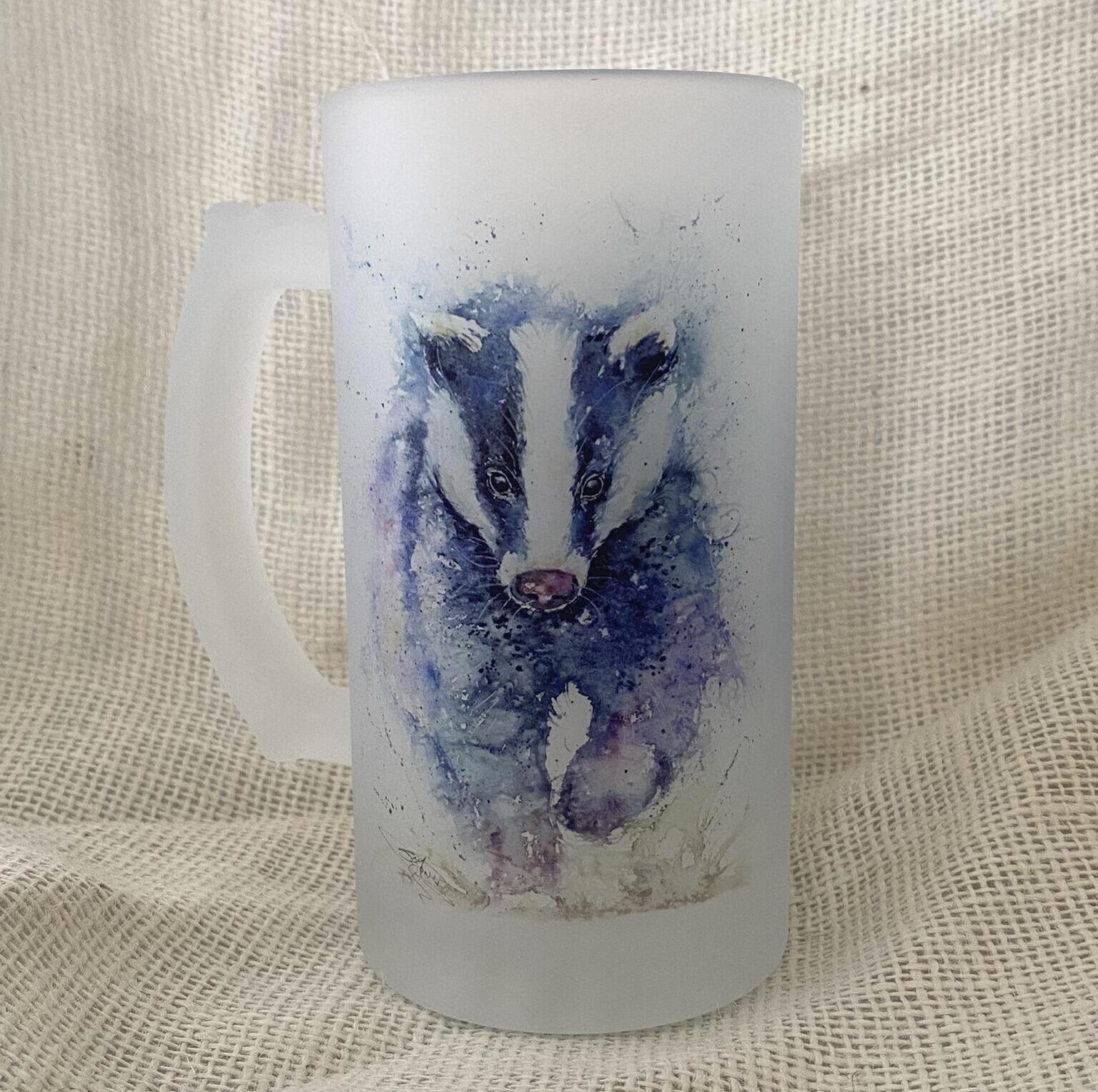 badger beer glass