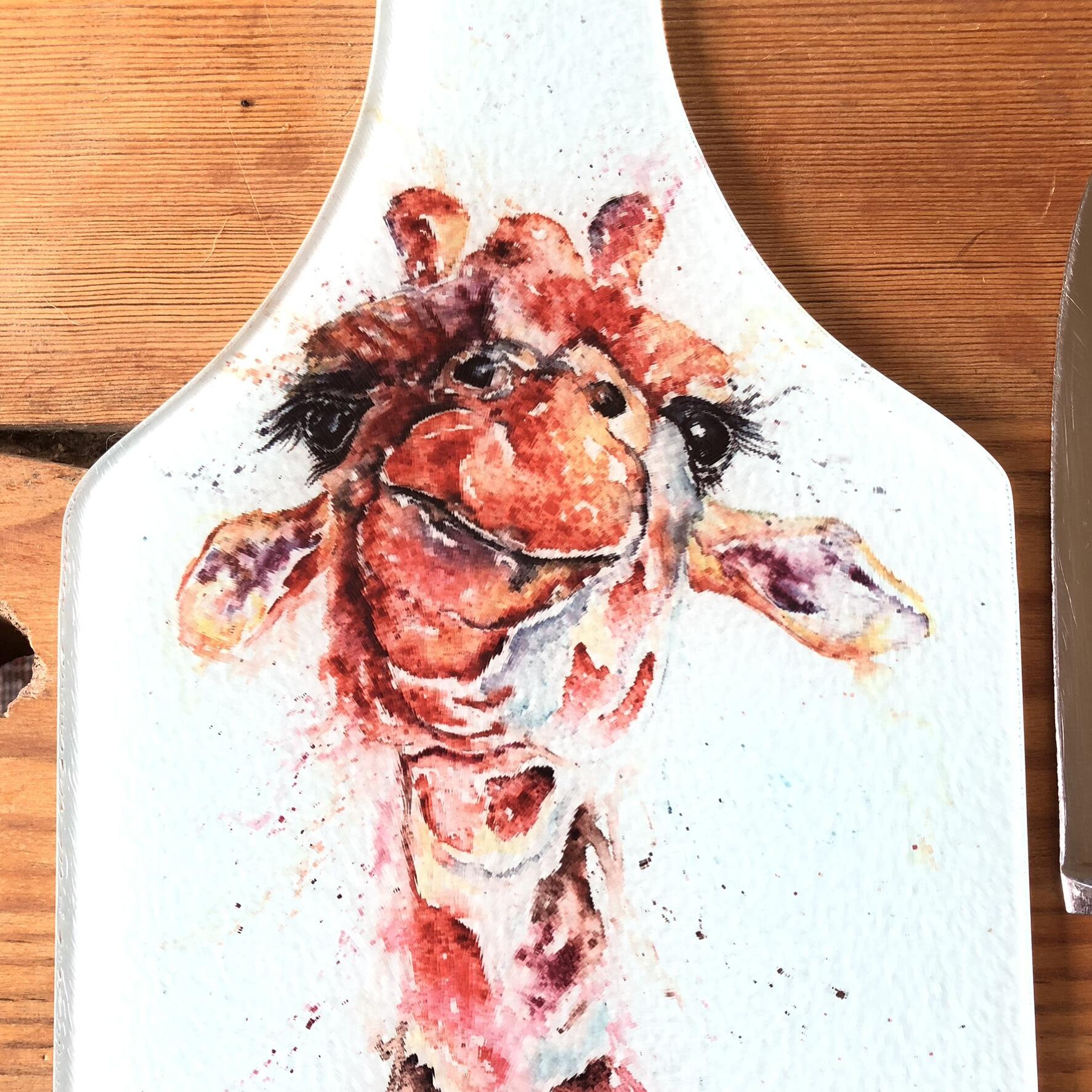 giraffe watercolour