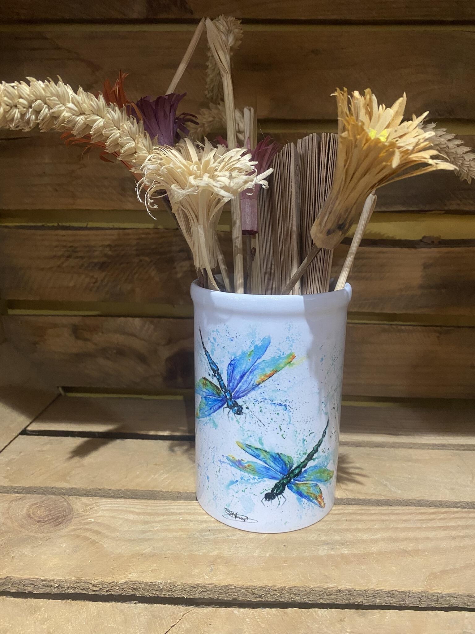dragonfly vase