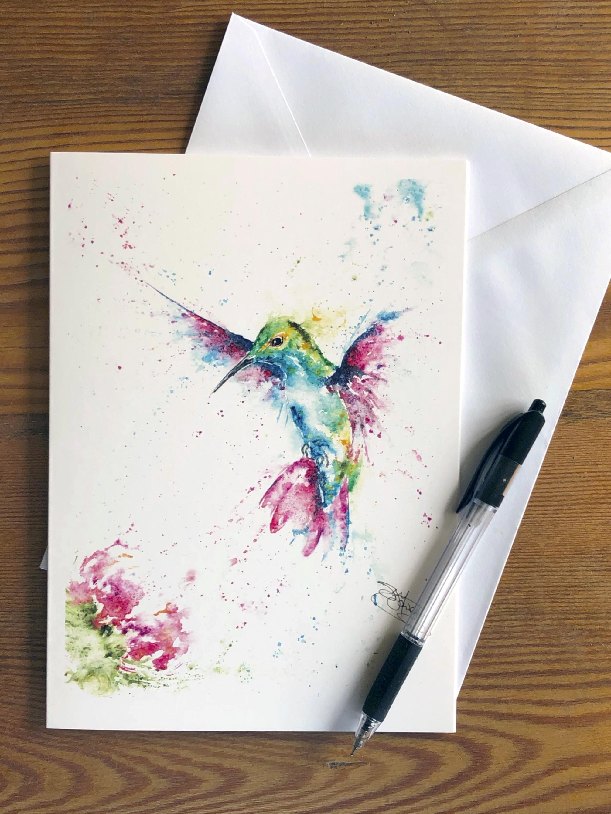 hummingbird card