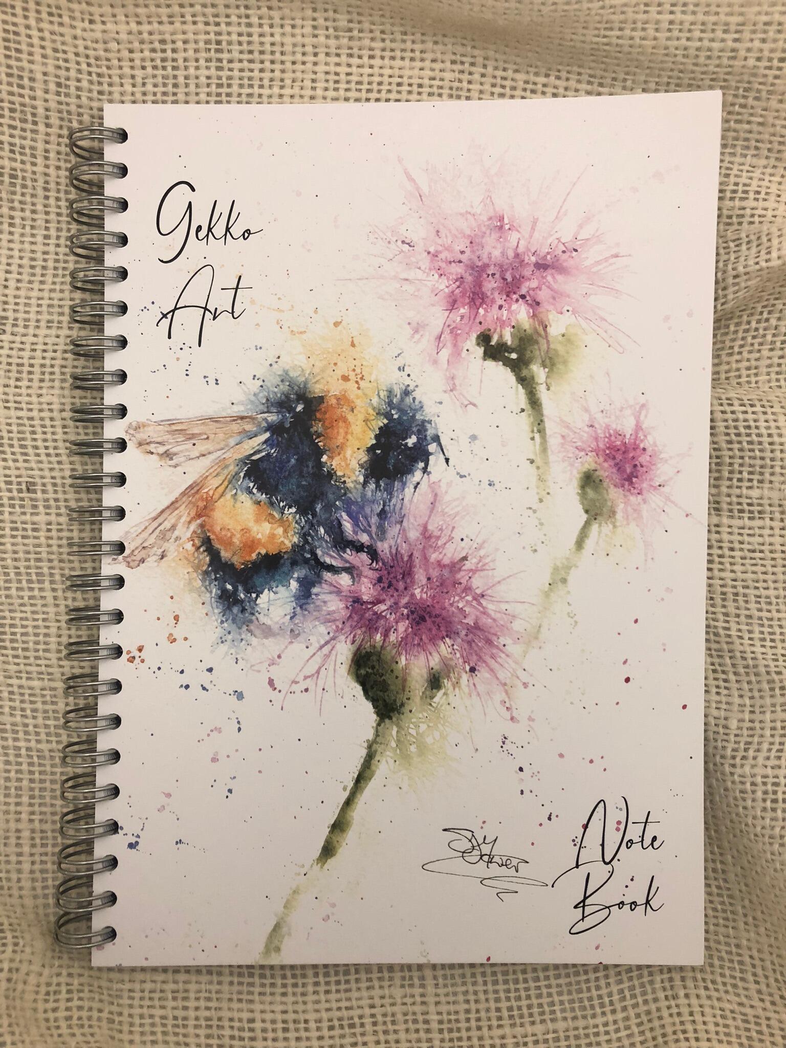 bee and flower cover design