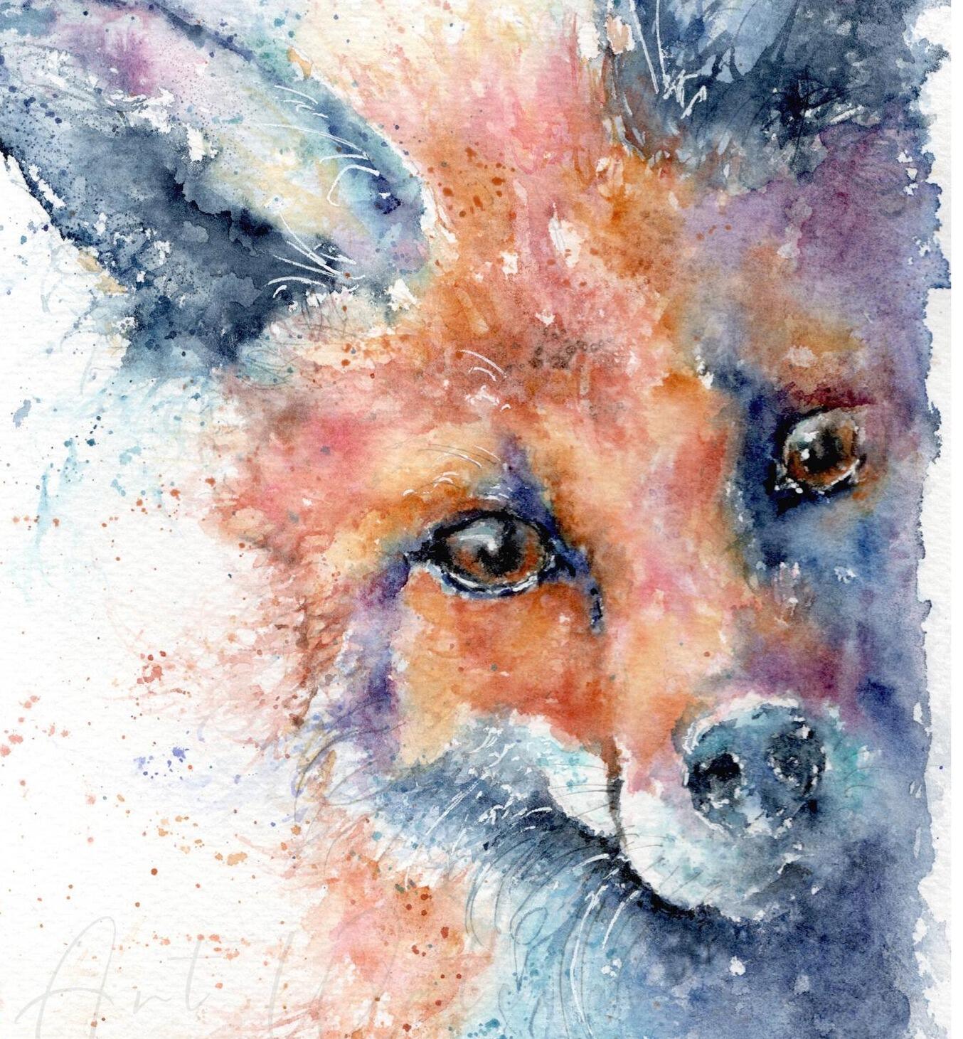 fox painting