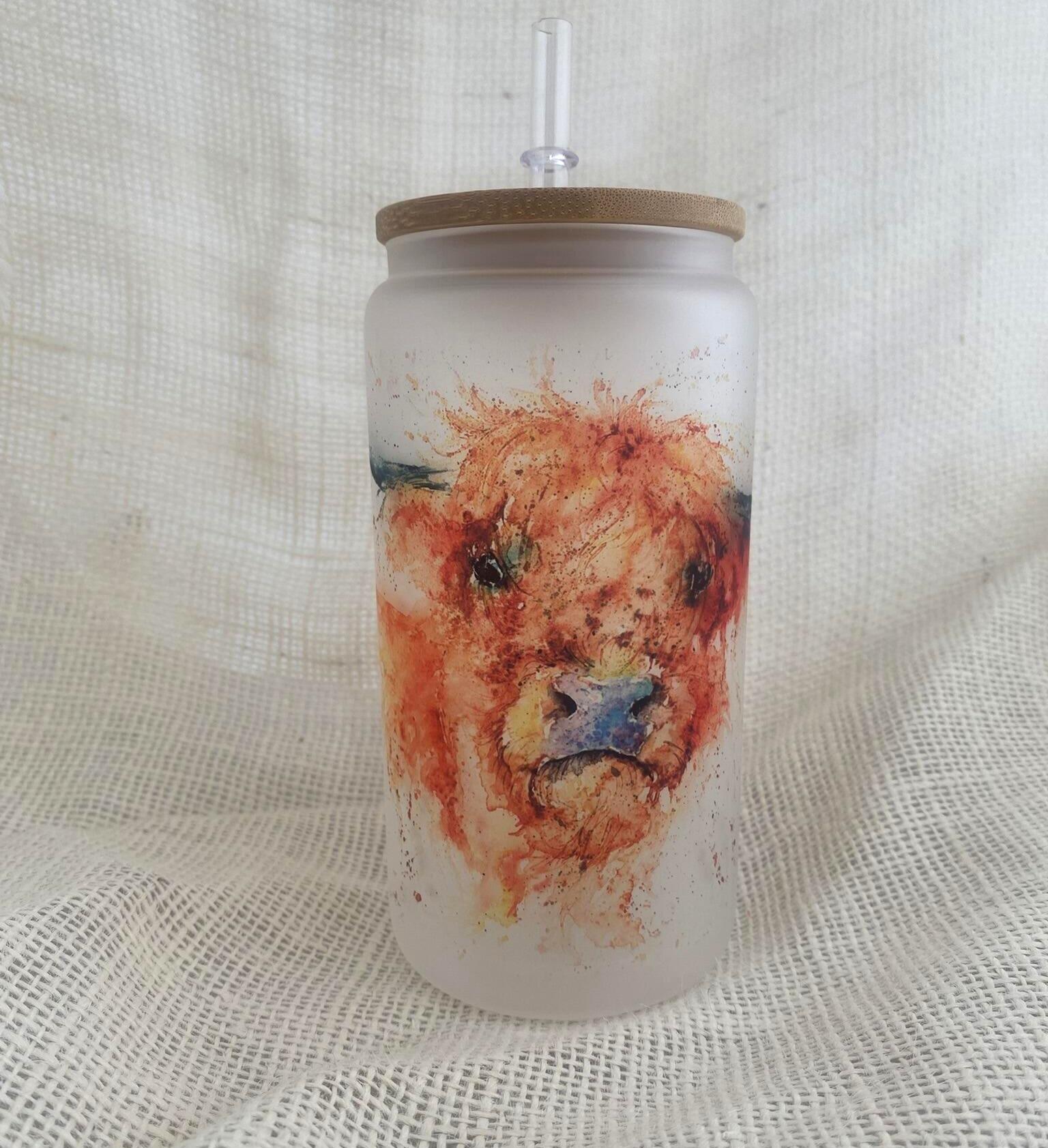cow glass tumbler