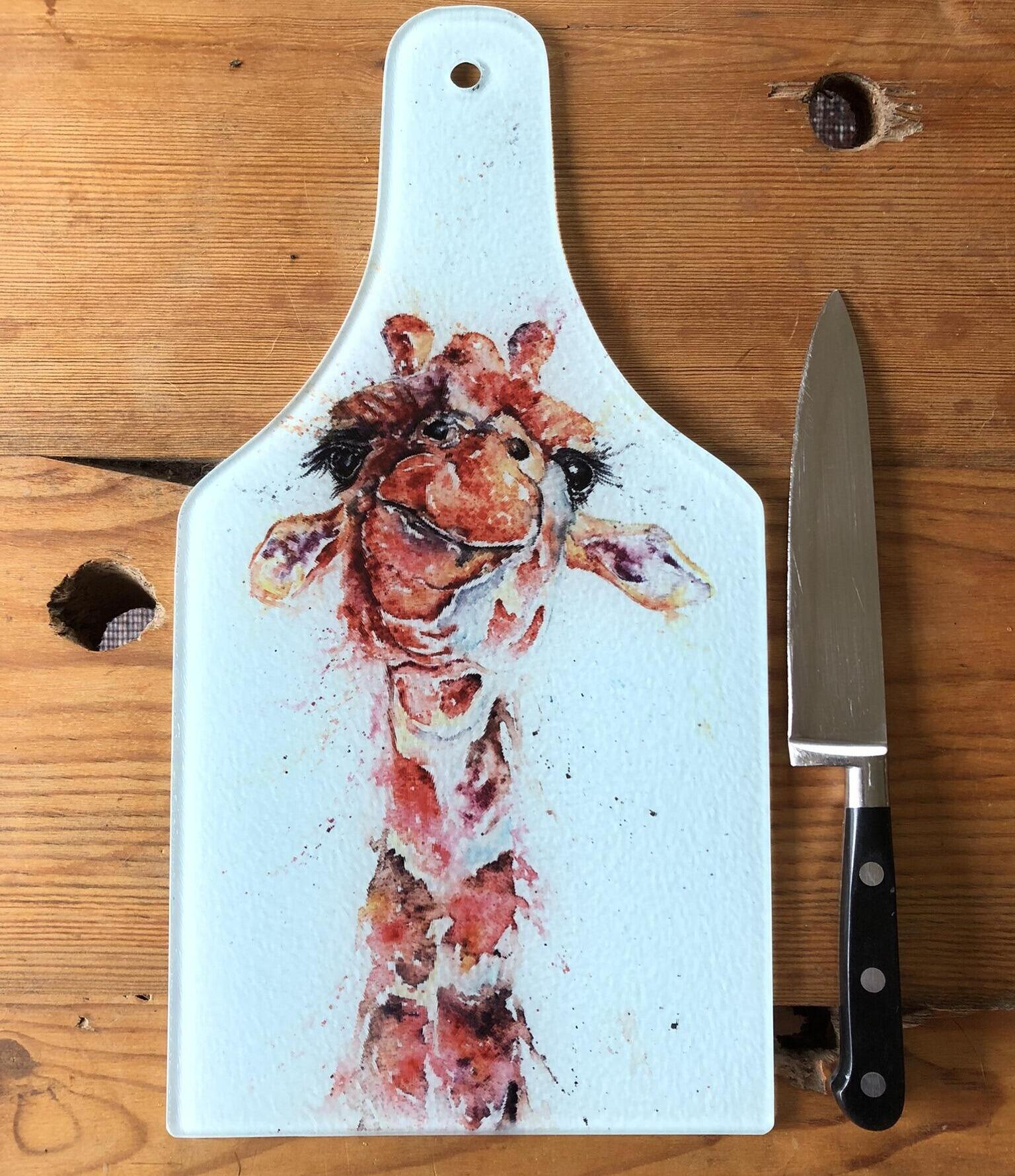 giraffe chopping board