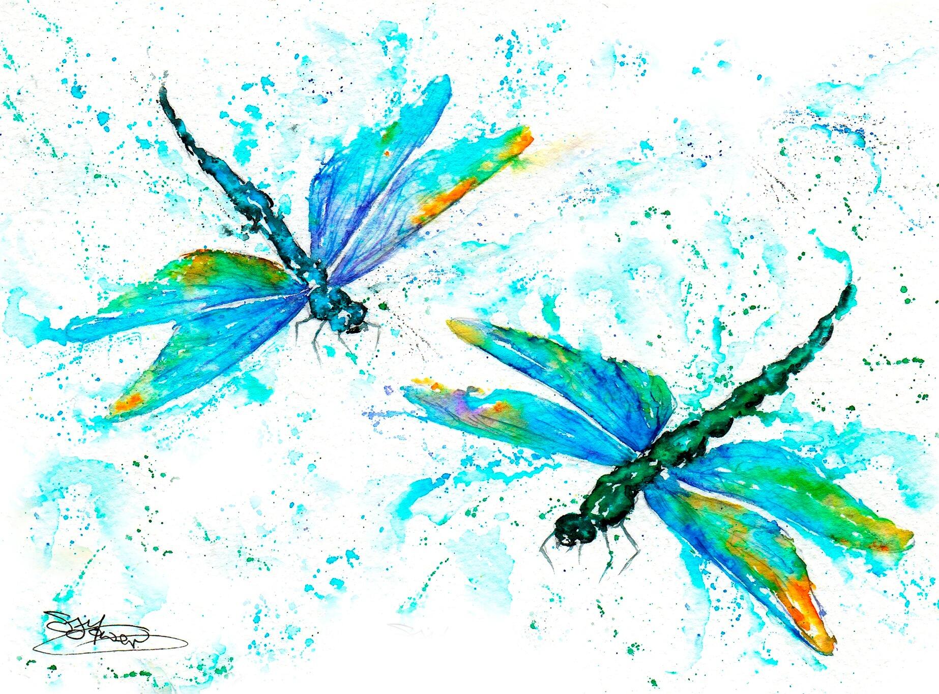 dragonflies wider splashback design