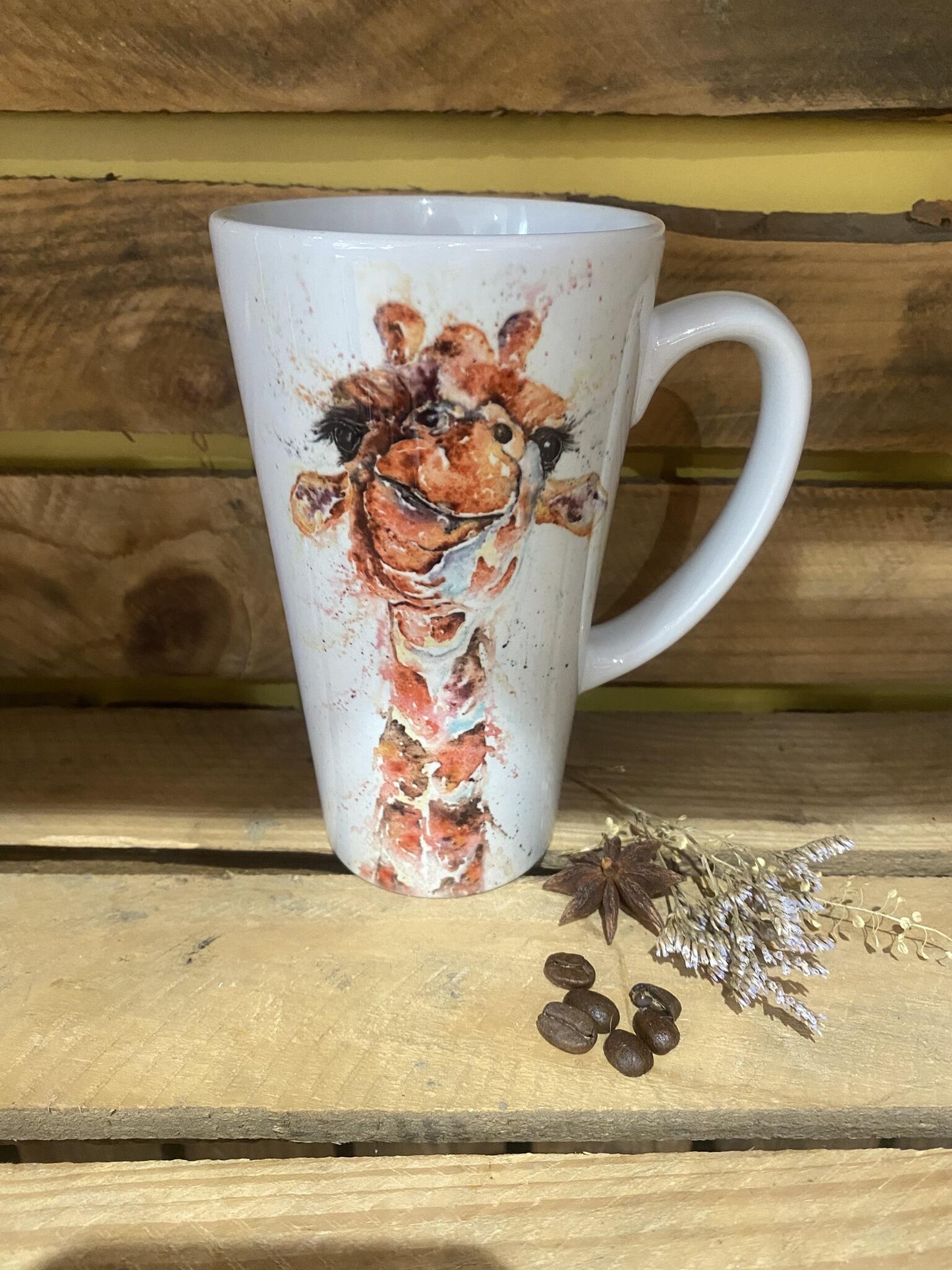 giraffe latte mug