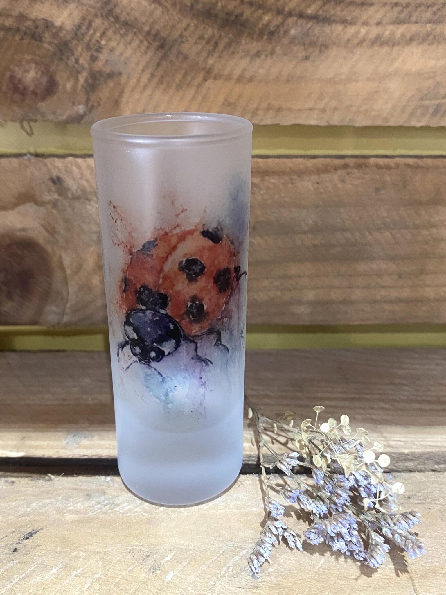ladybird shot glass