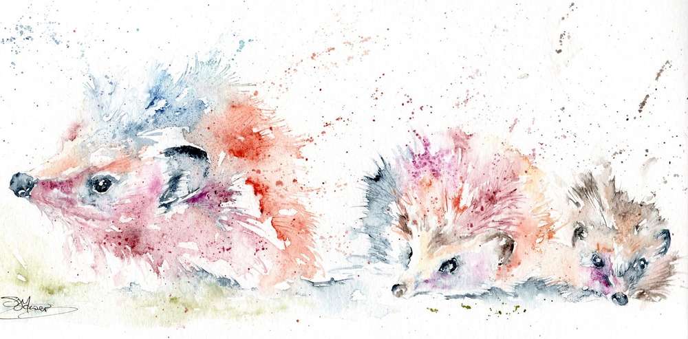 Watercolours with spirit...