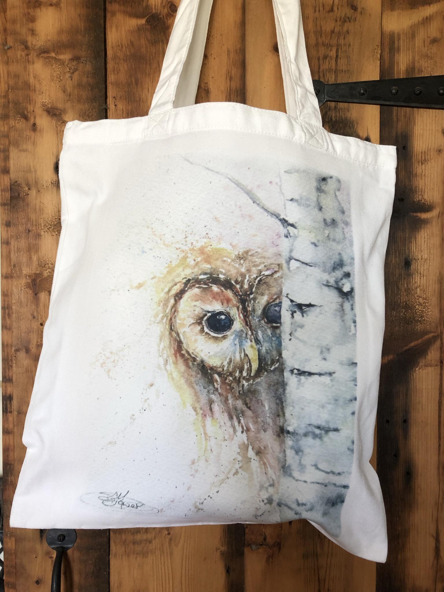 Tawny Owl Tote Bags