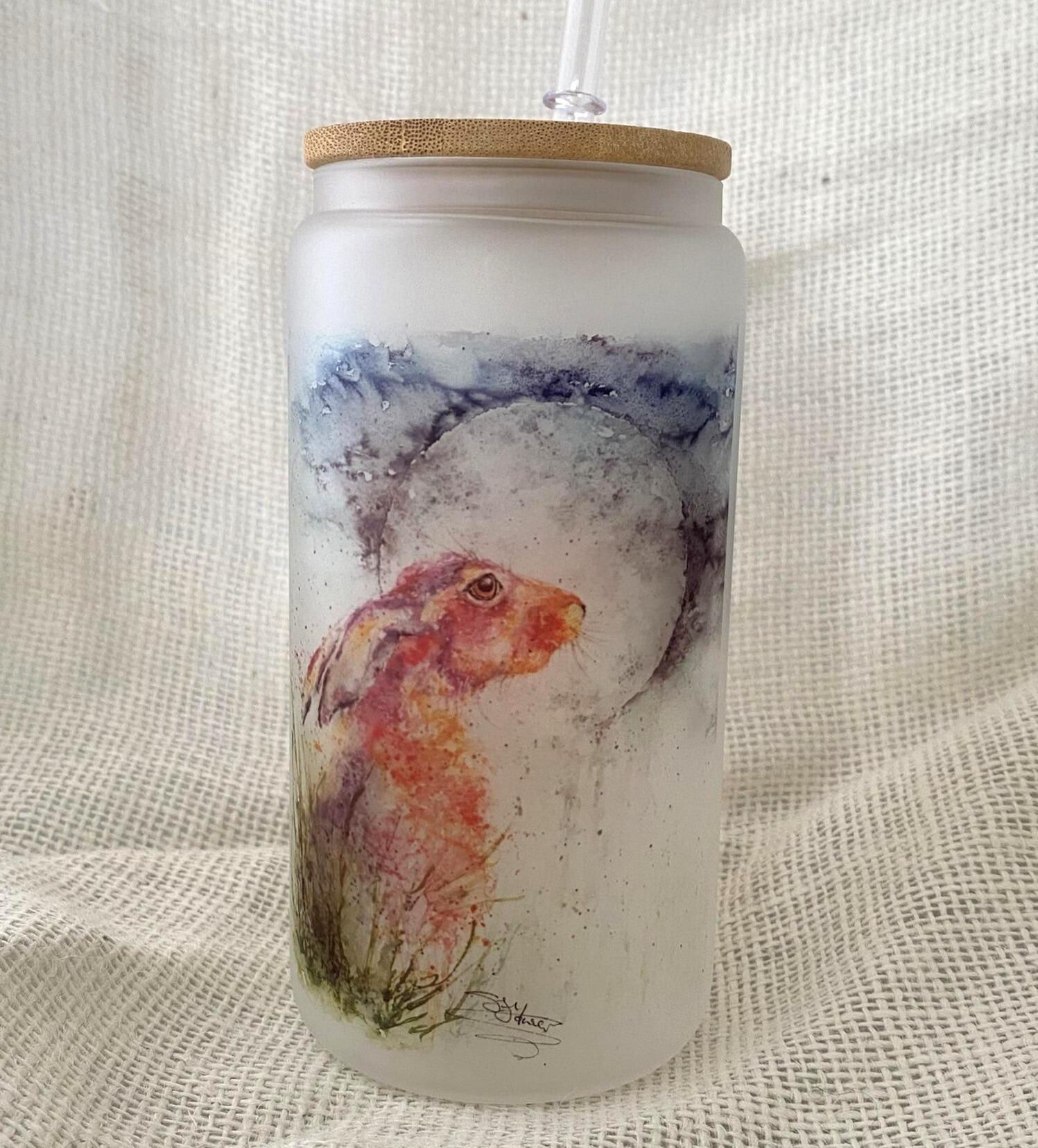 hare and moon glass