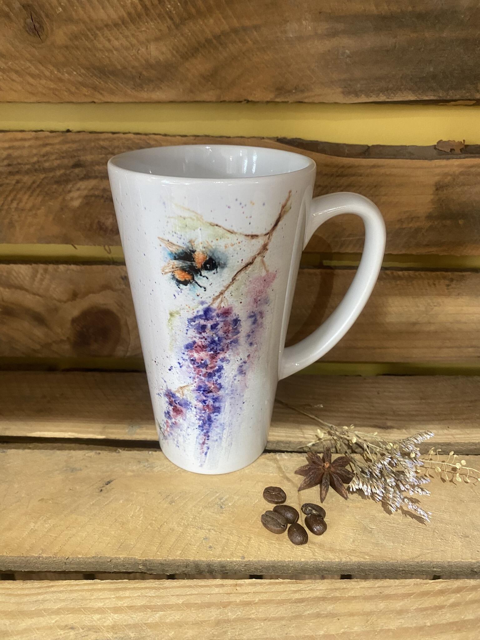 floral mug