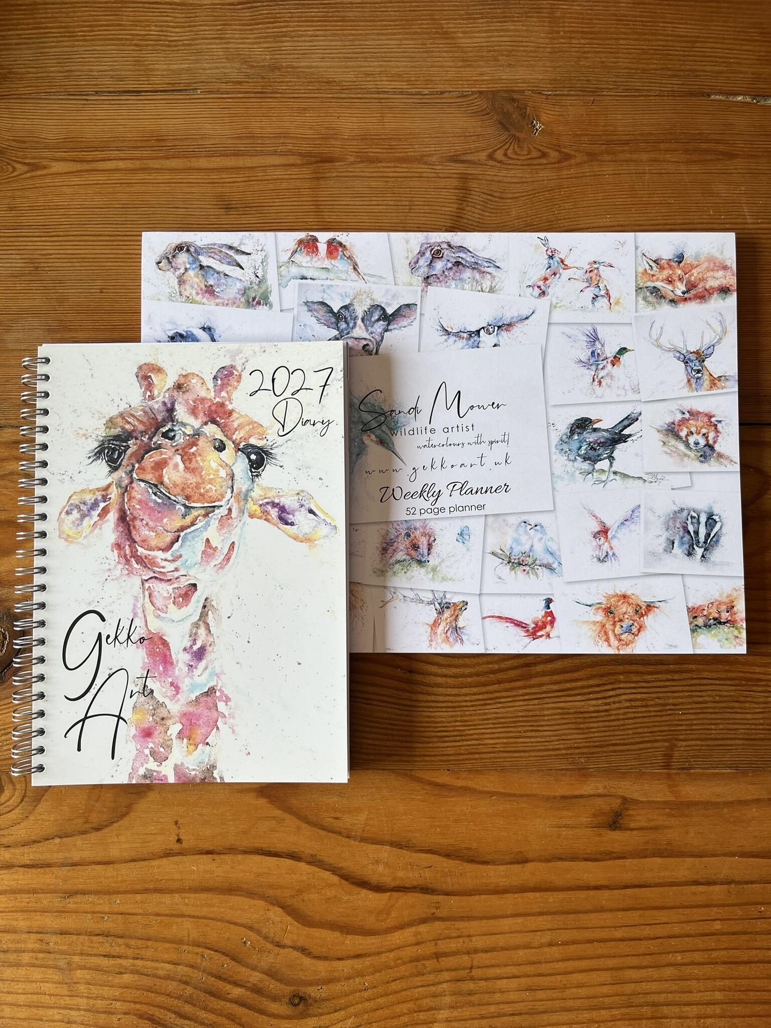 giraffe diary and planner