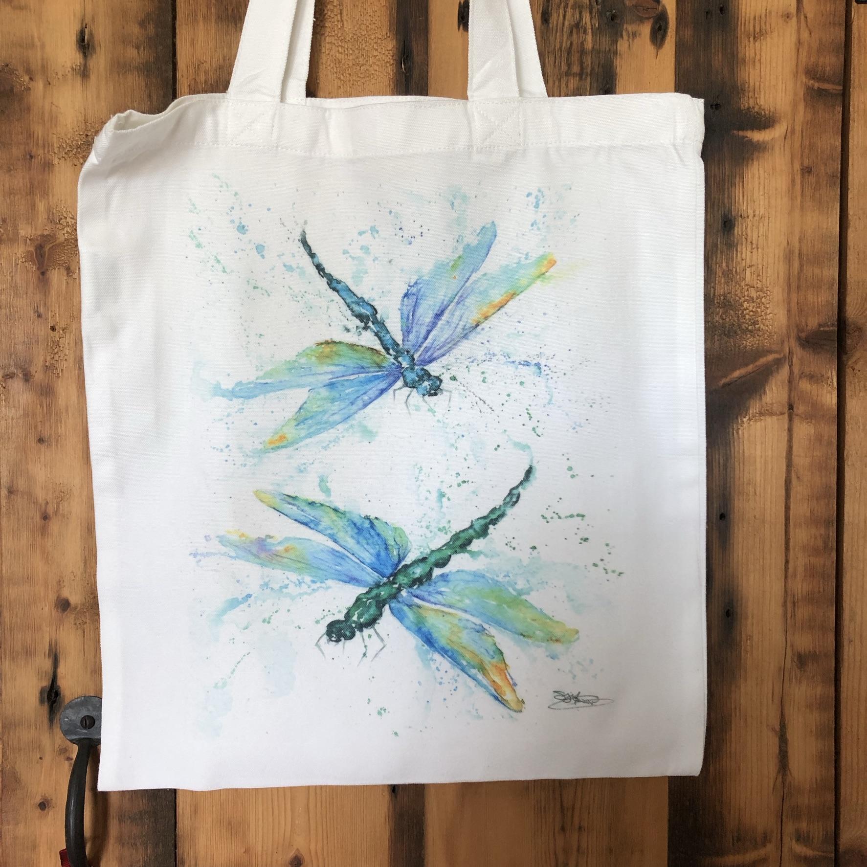 dragonflies tote bag