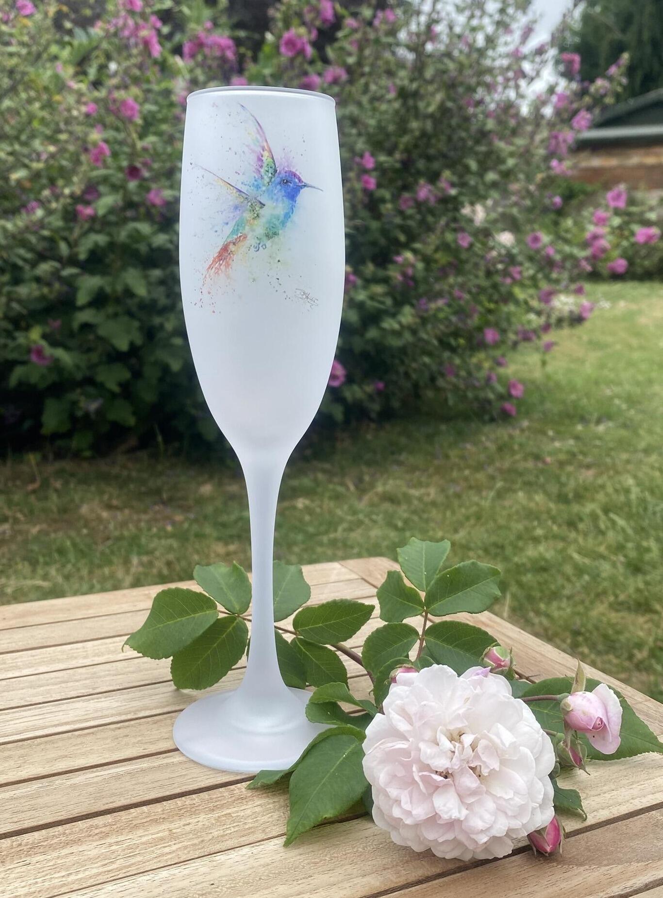 hummingbird glass