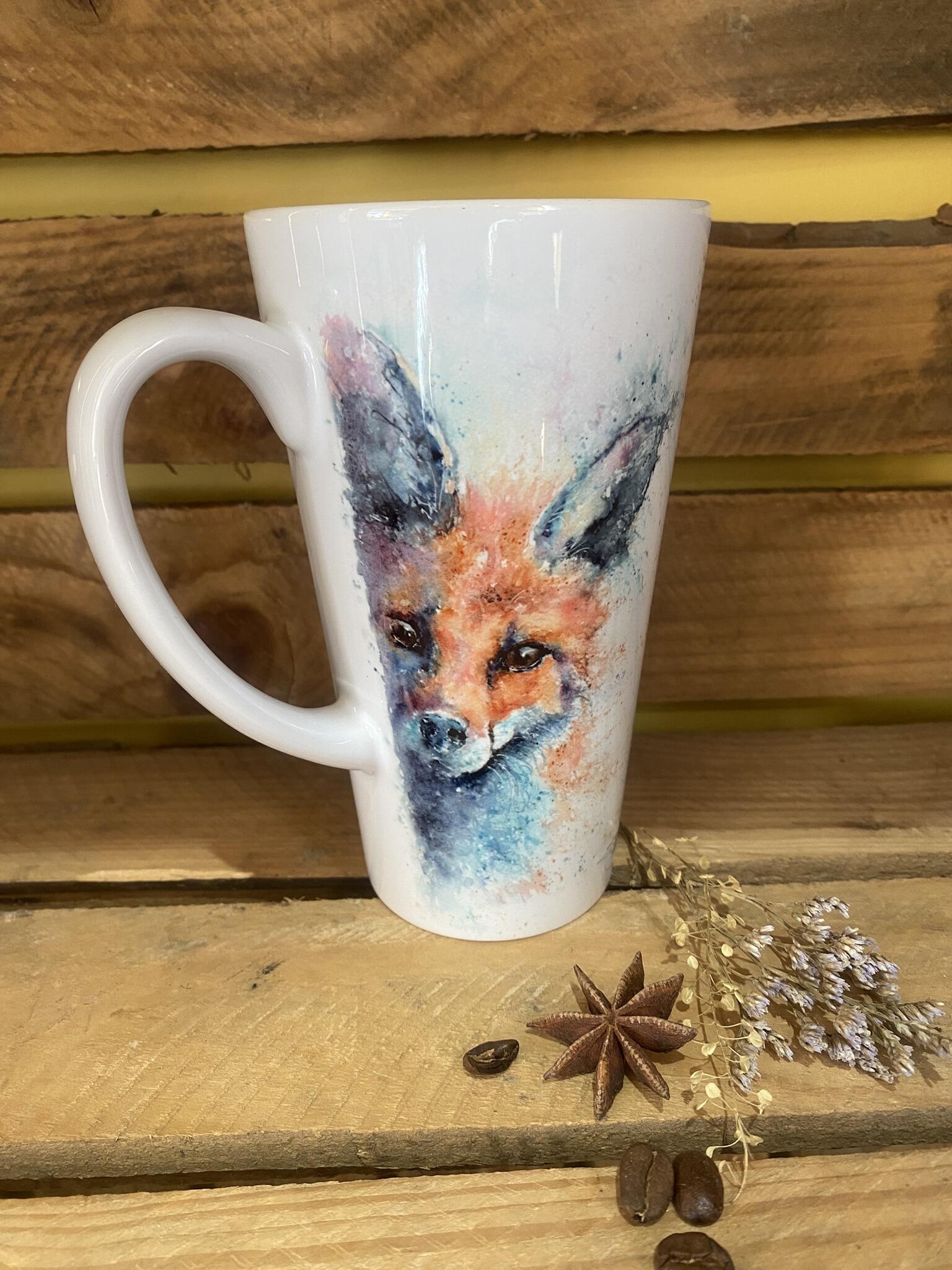 fox latte mug