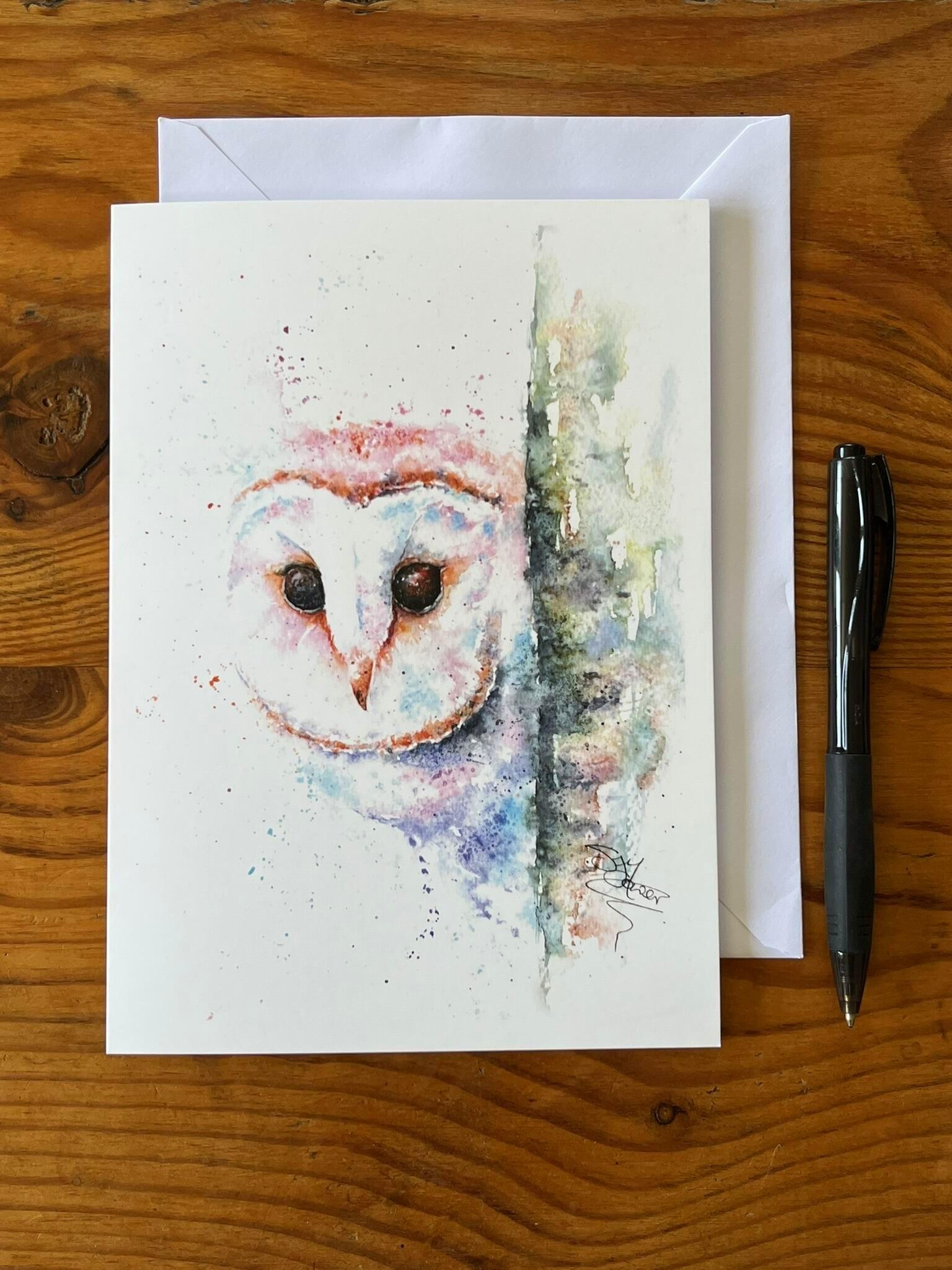 barn owl card