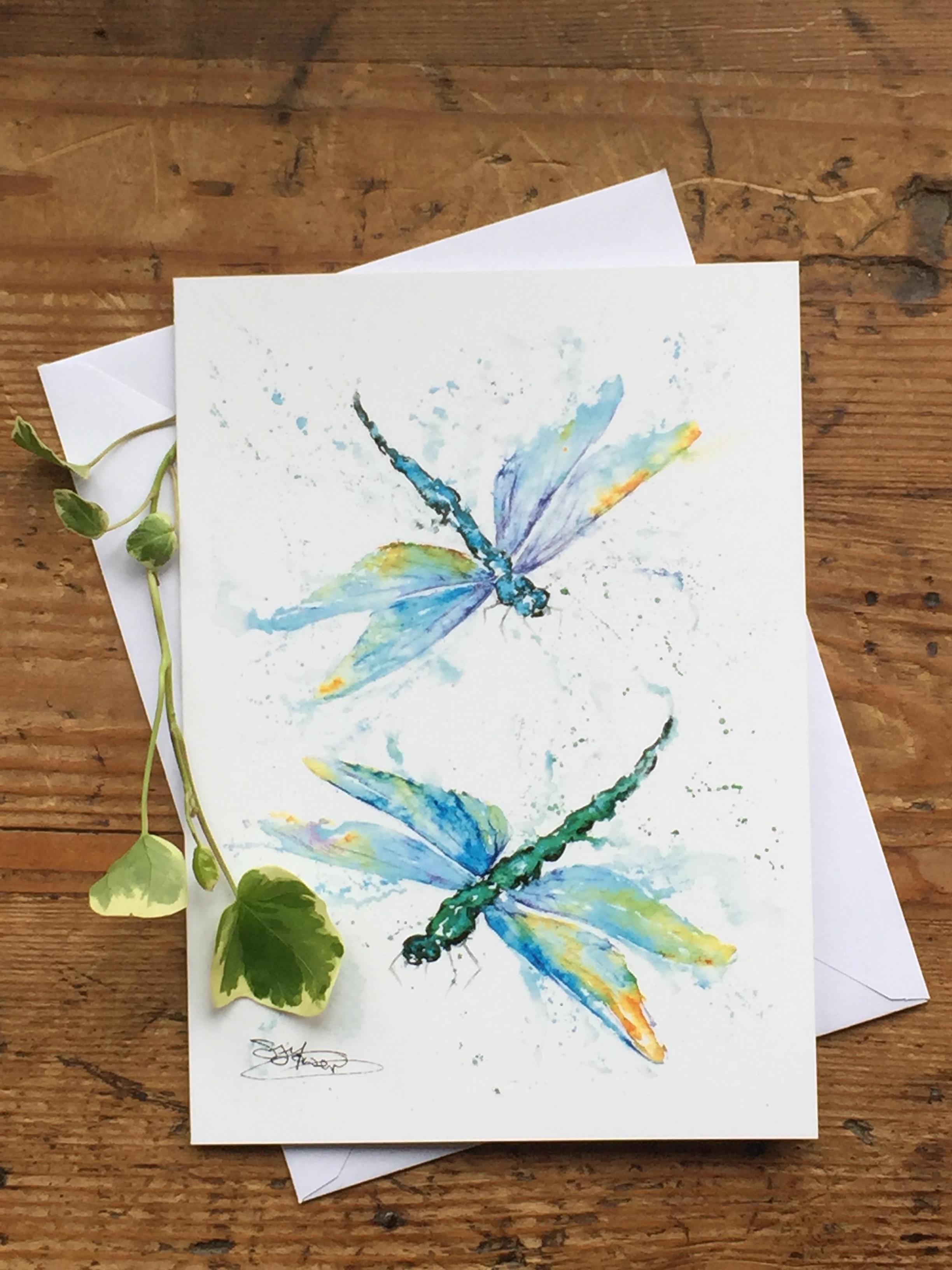 dragonflies card