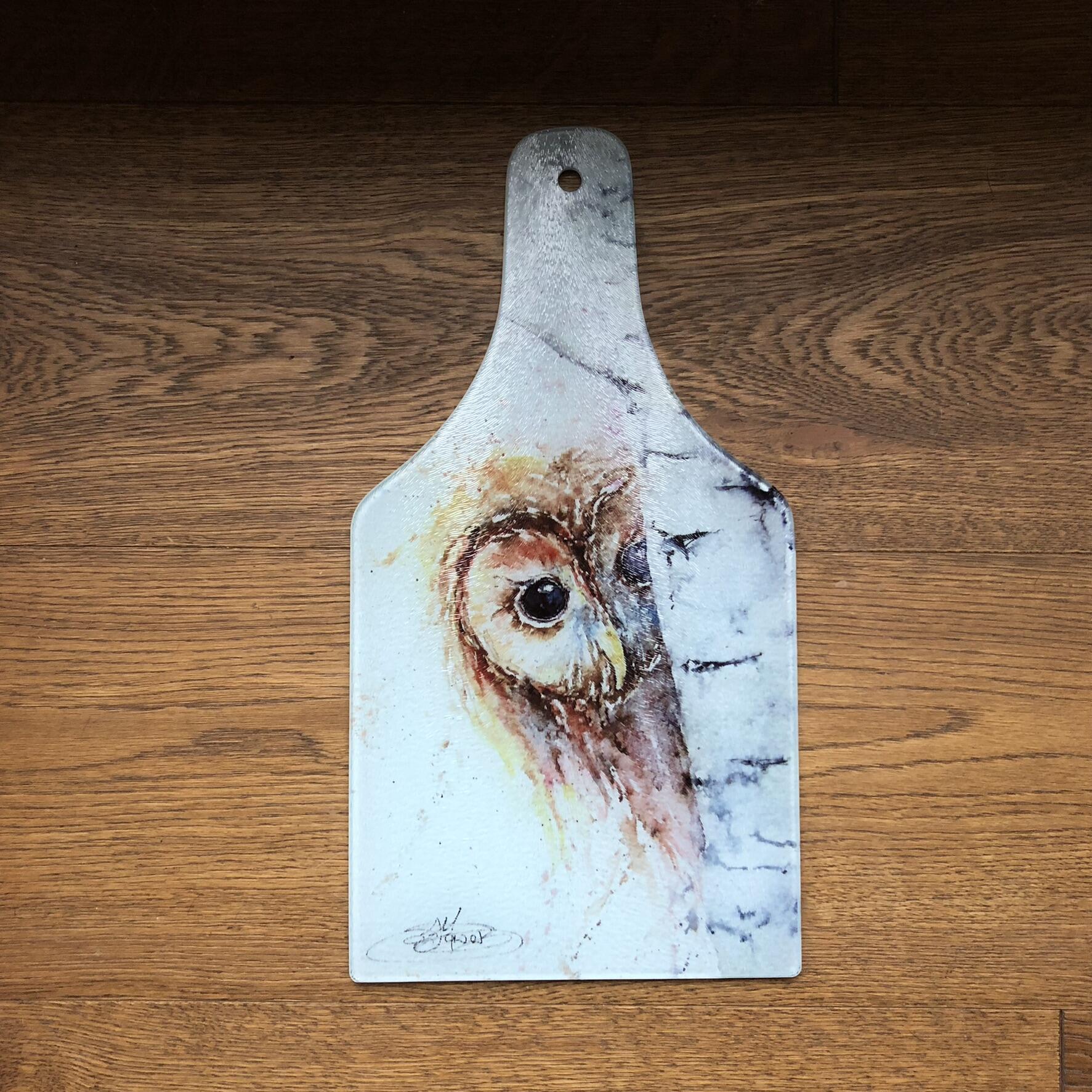 owl chopping board