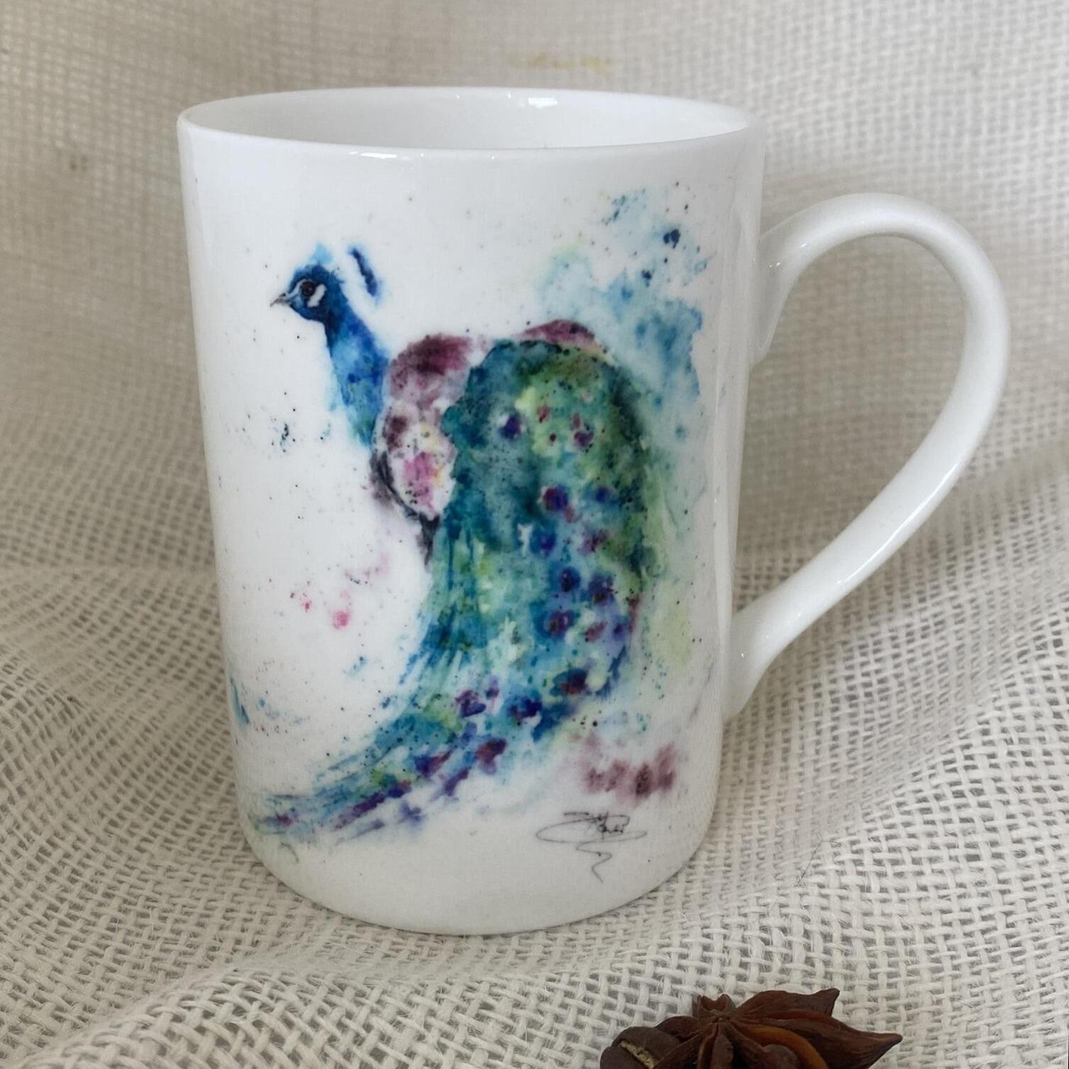 peacock bone china