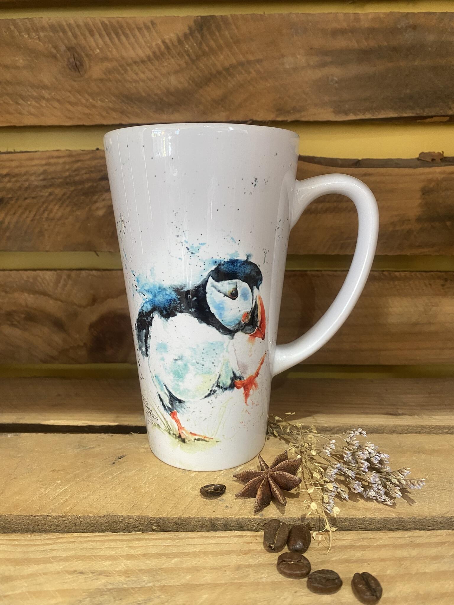 puffin billy watercolour mug