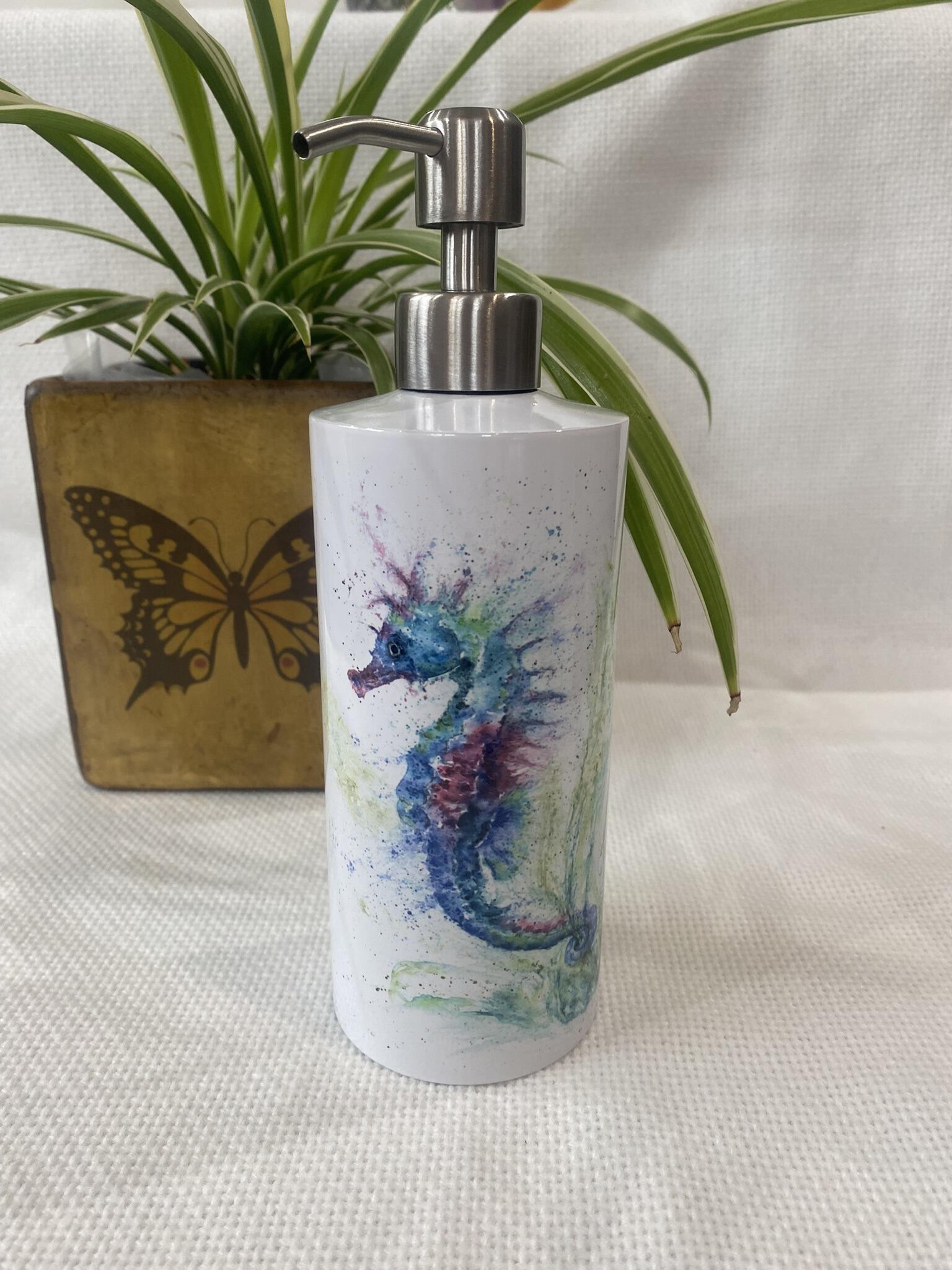 soap dispenser and house plant