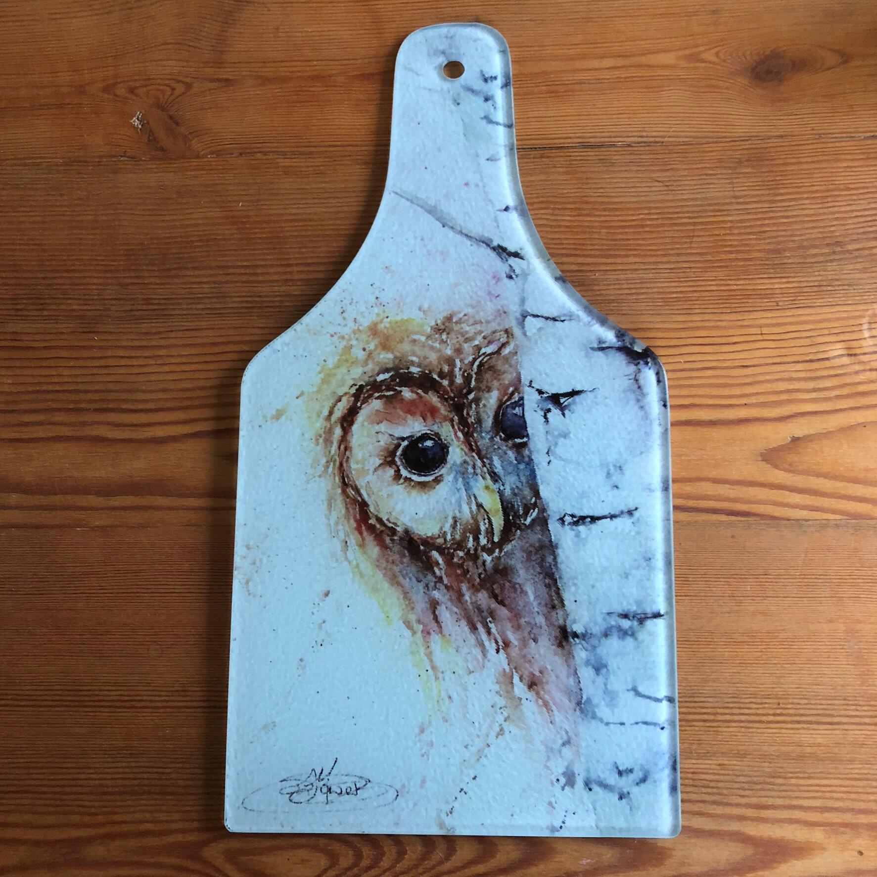 tawny owl cheese board