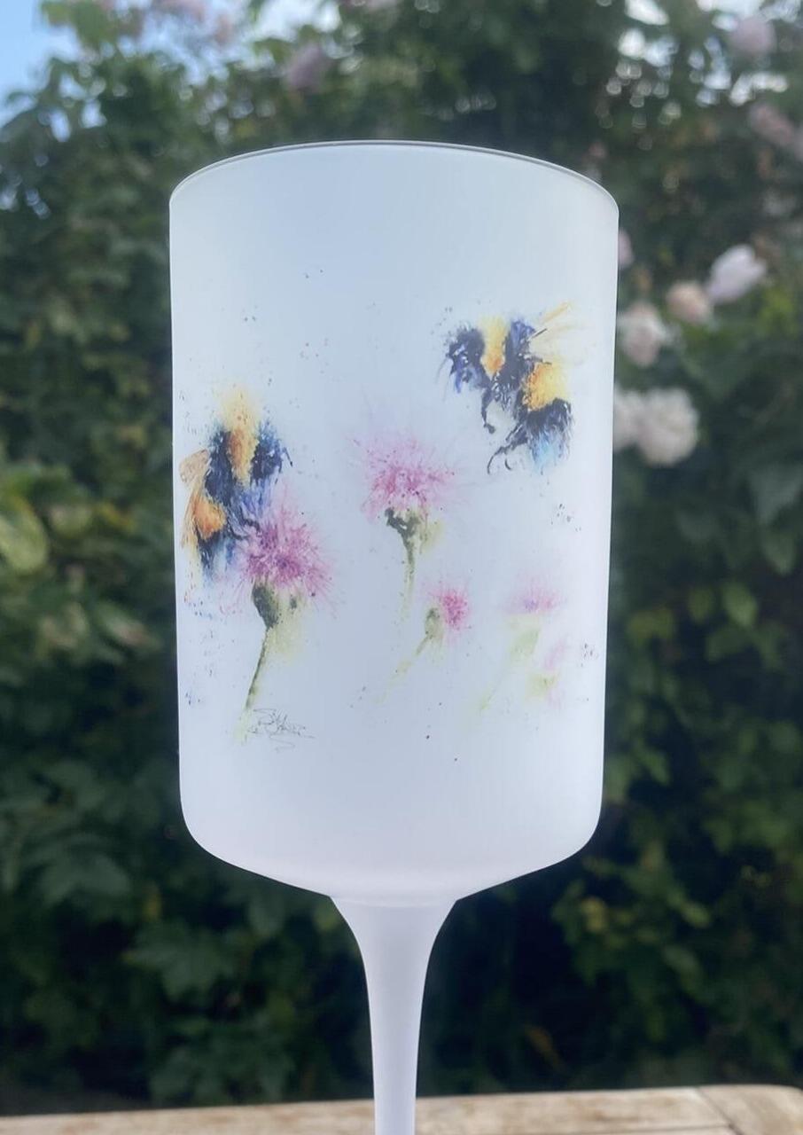 bees and flowers watercolour
