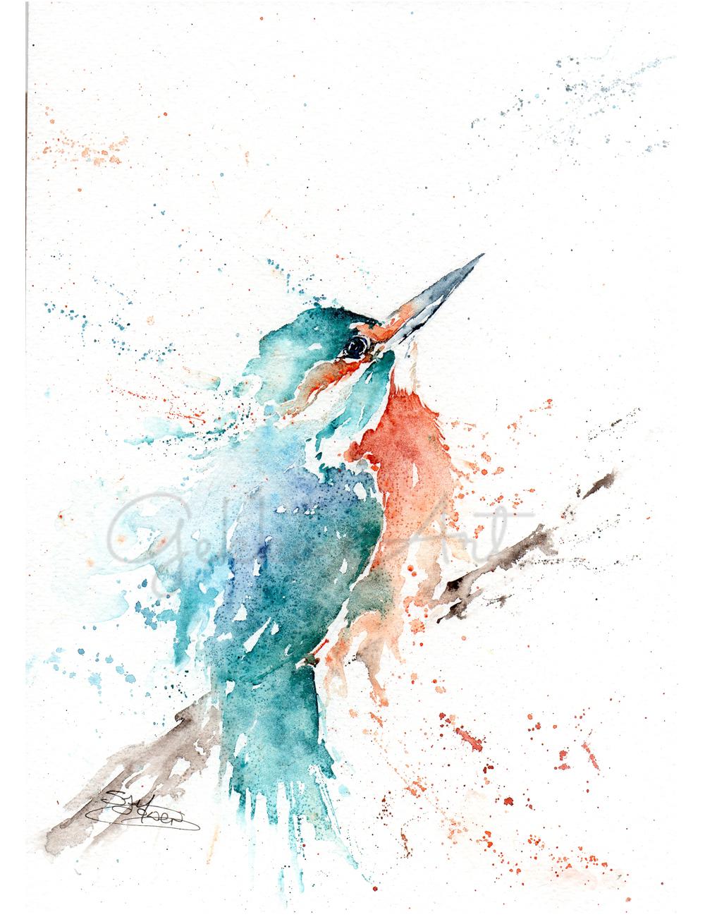 kingfisher painting
