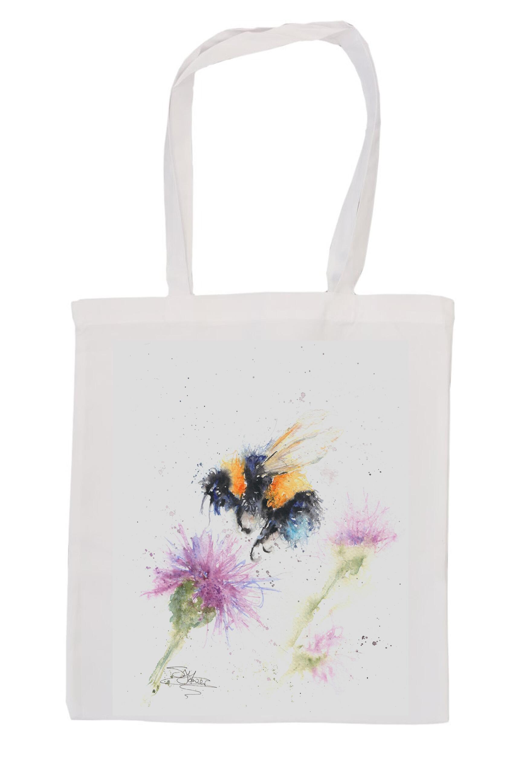 Bumblebee Watercolour Tote Bags | Gekko Art