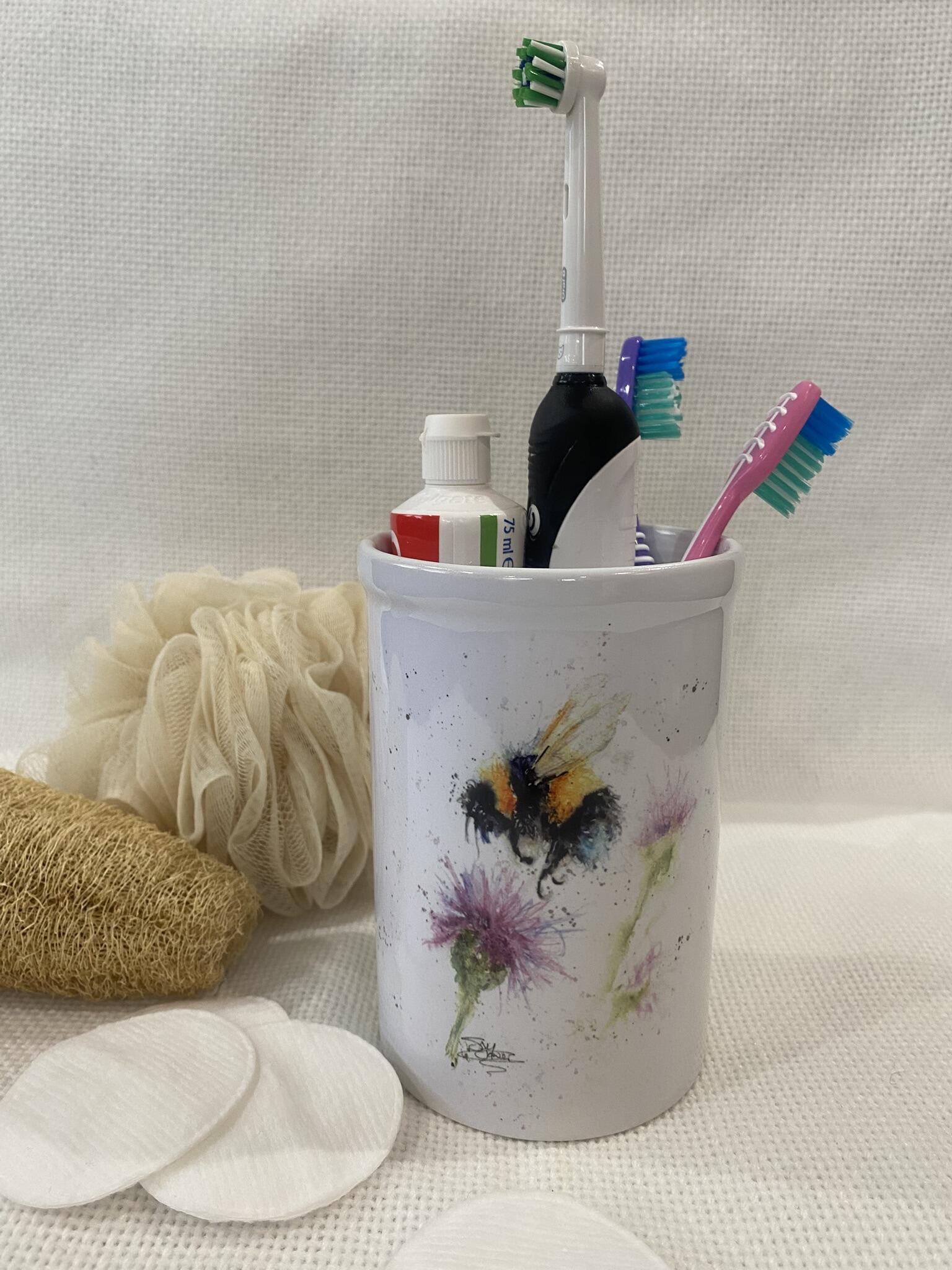 bumblebee toothbrush pot