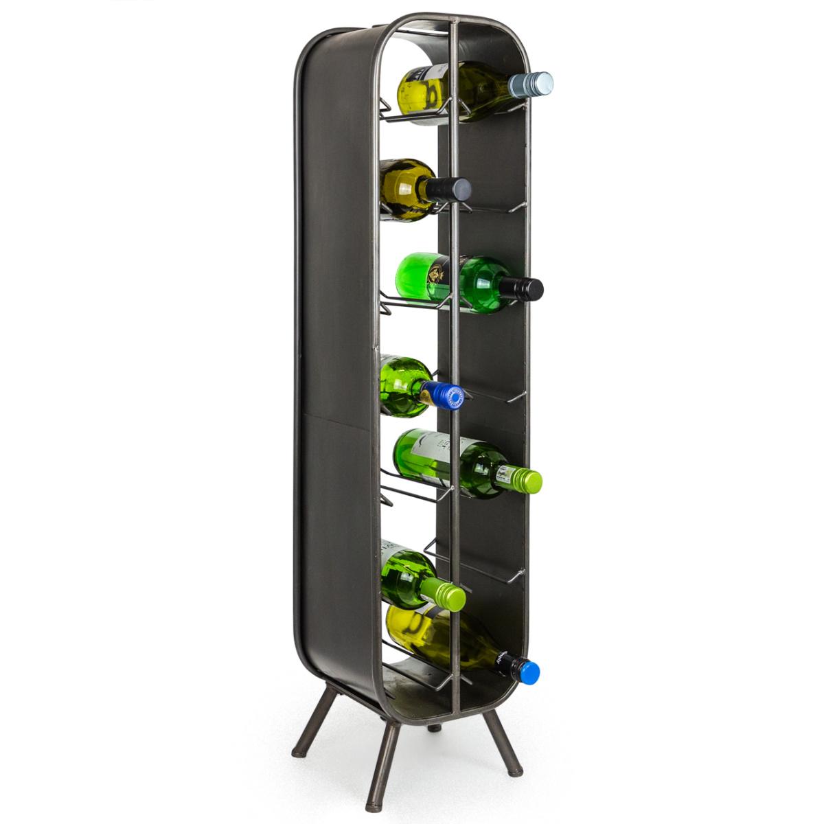 Camden Metal Industrial Large 14 Bottle Wine Rack