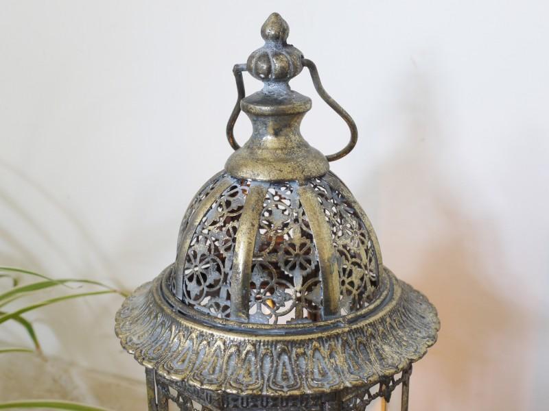 Brass Moroccan Style Candle Lantern