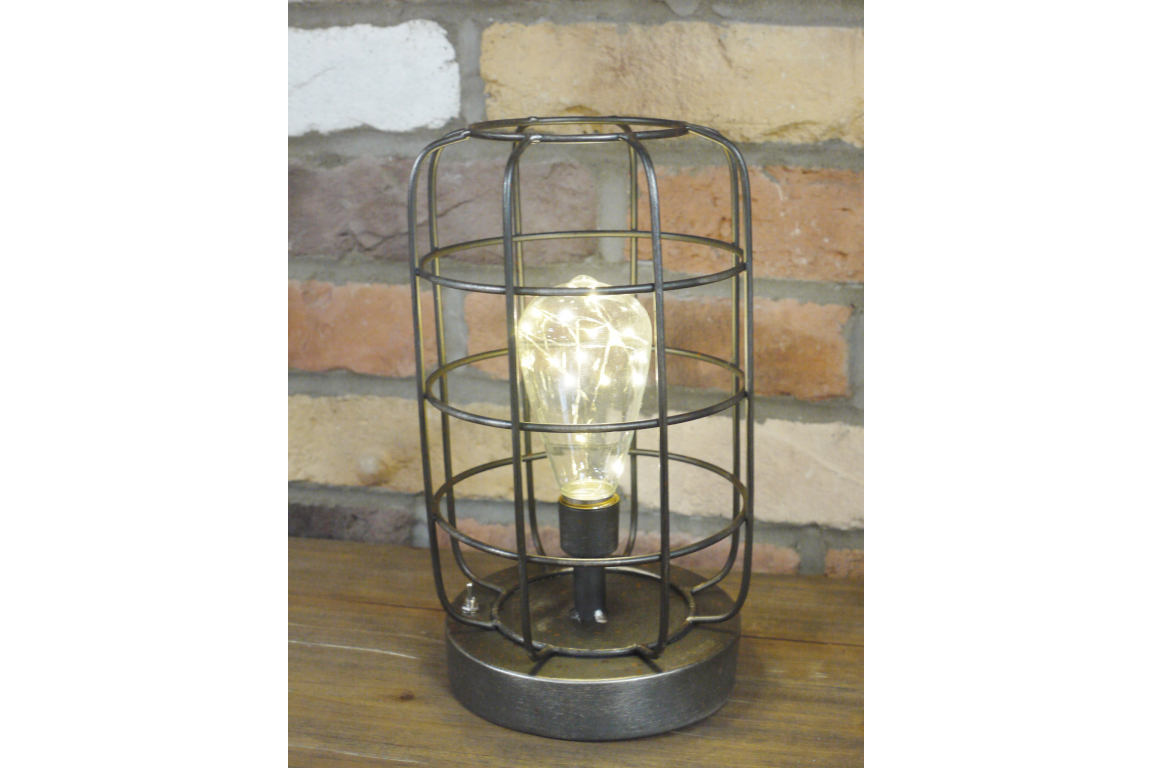 Industrial Metal Caged Light