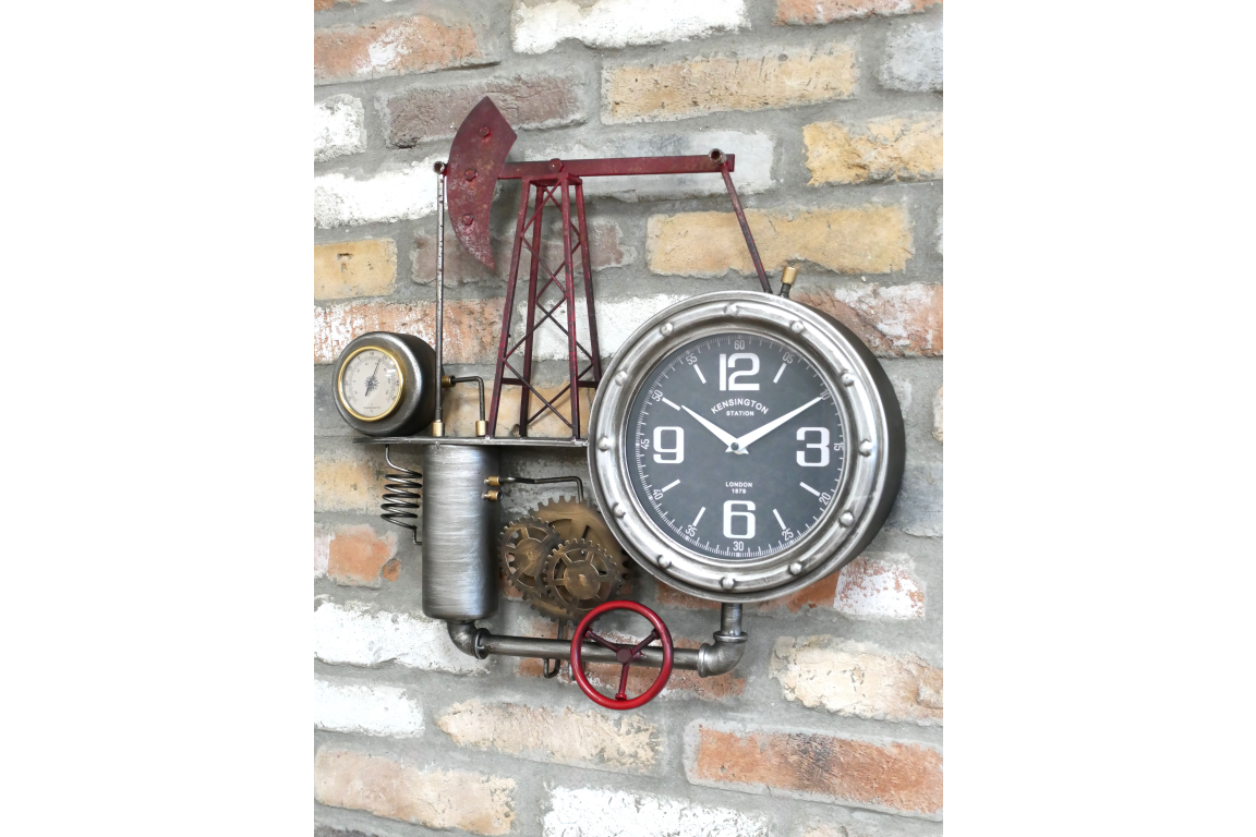 Industrial Wall Clock 55cm | Christmas Gifts | Soame Interiors