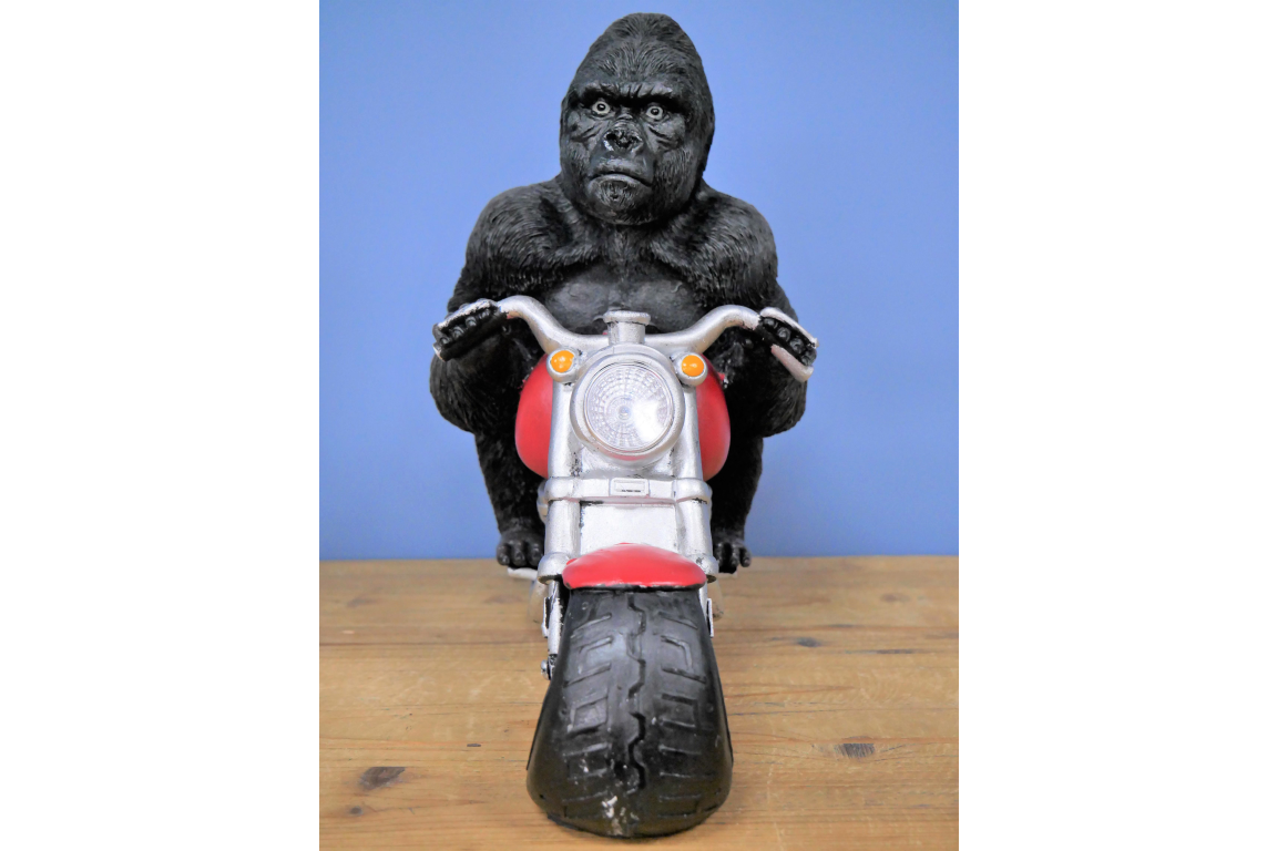 Goriall Rack Gorilla on Motorbike Solar Light | Christmas Gifts | Soame Interiors